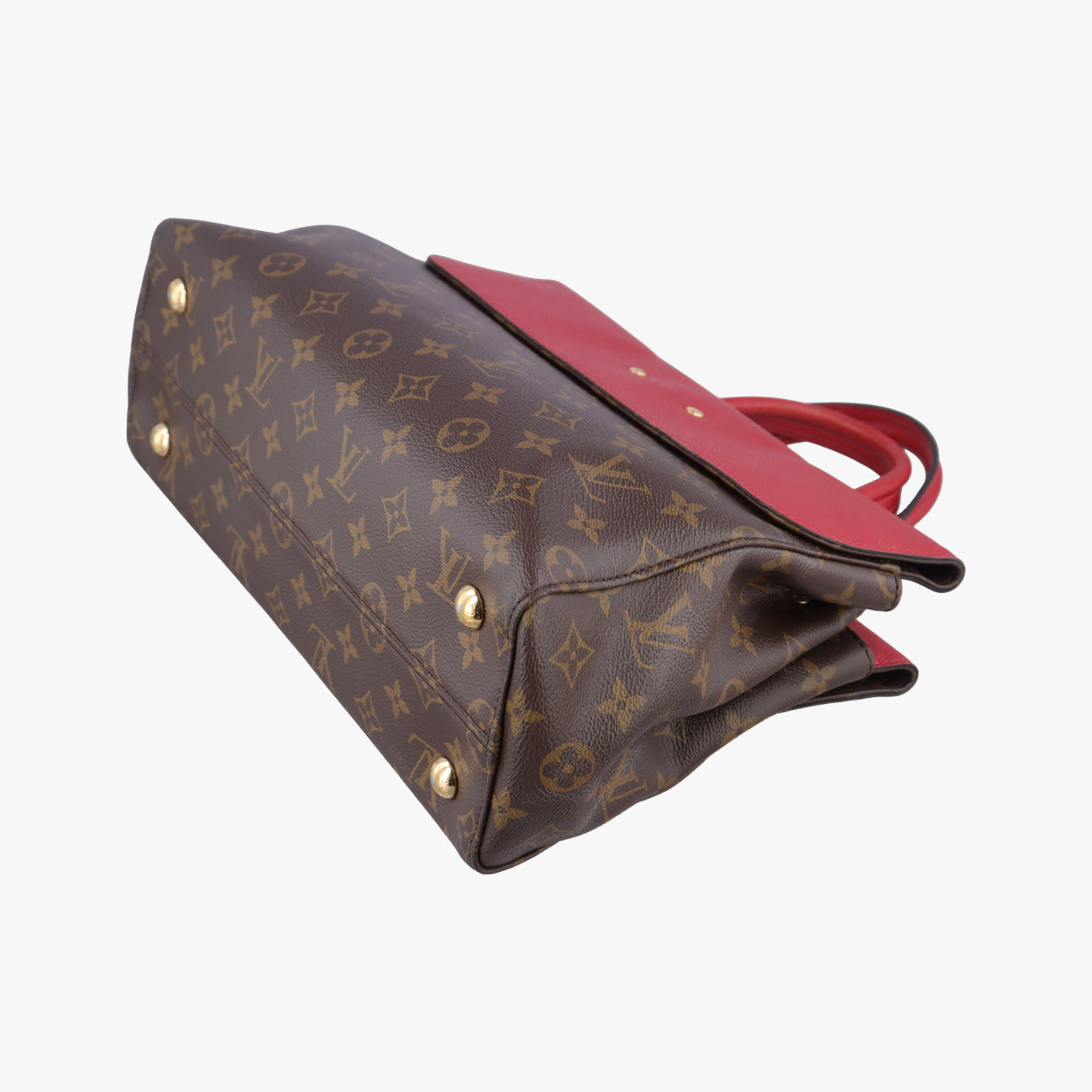 Pre-owned Louis Vuitton Vénus brown×CERISE Monogram Canvas×calf leather M41738 shoulderbag | stylenewstar