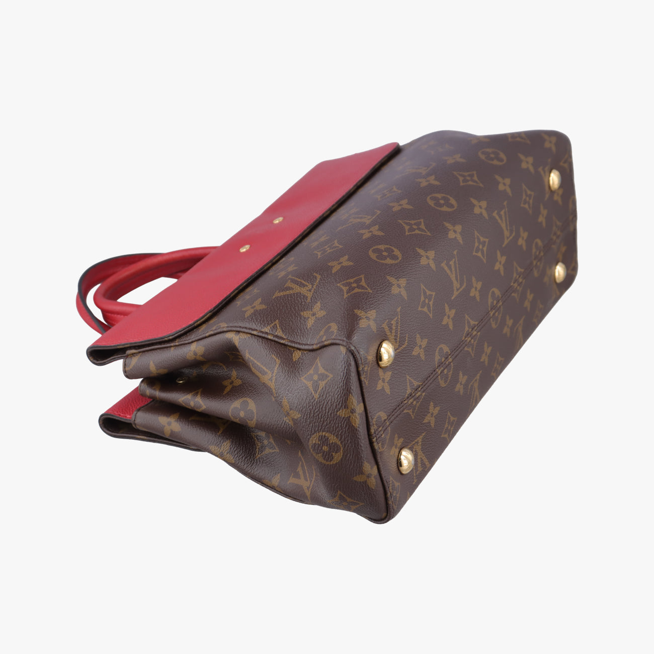 Pre-owned Louis Vuitton Vénus brown×CERISE Monogram Canvas×calf leather M41738 shoulderbag | stylenewstar