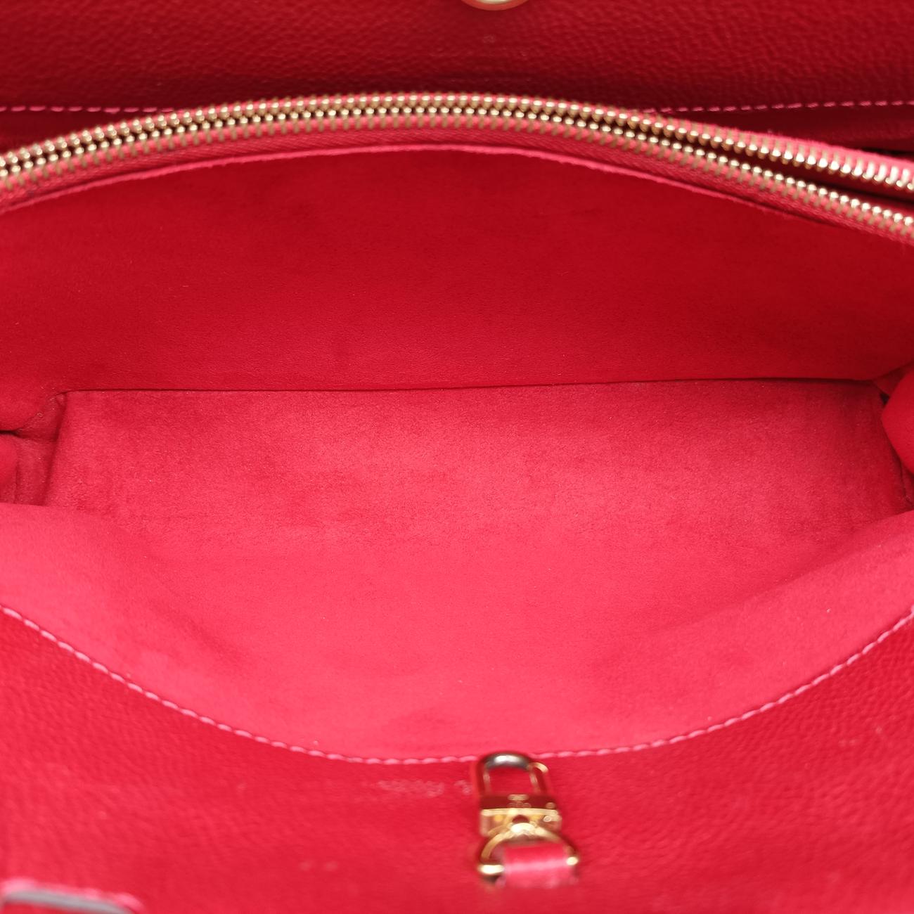 Pre-owned Louis Vuitton Vénus brown×CERISE Monogram Canvas×calf leather M41738 shoulderbag | stylenewstar