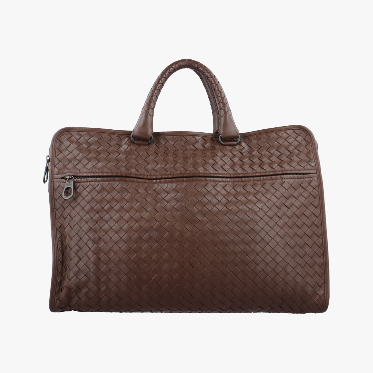 Pre-owned Bottega Veneta Intrecciato Brown lambskin  handbag | stylenewstar