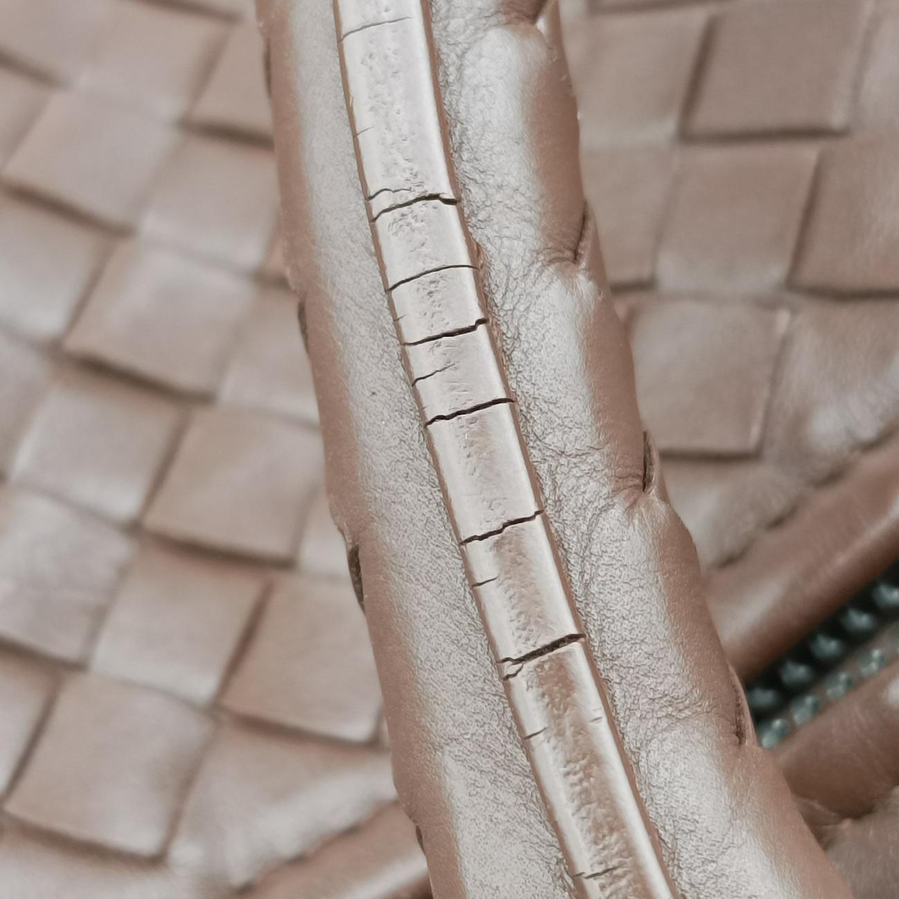 Pre-owned Bottega Veneta Intrecciato Brown lambskin  handbag | stylenewstar