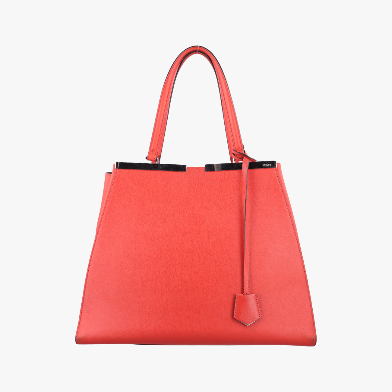 Secondhand Fendi Troisjours Orange Leather 8BH272 handbag | stylenewstar