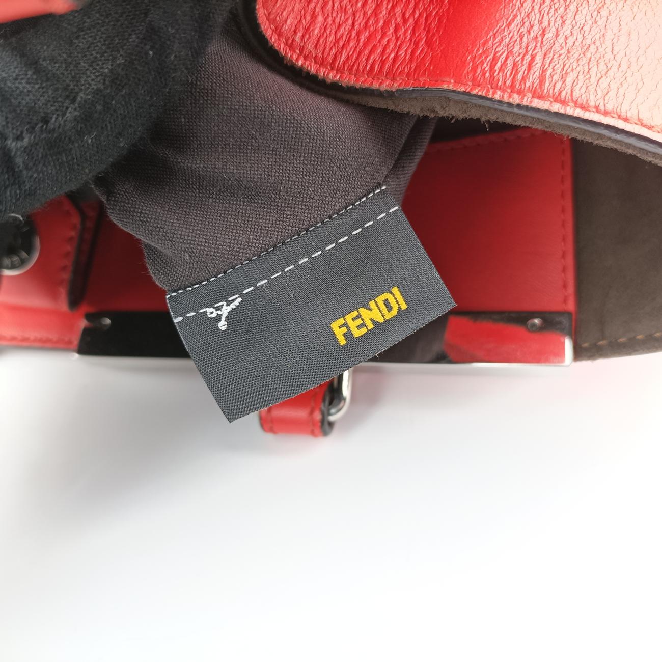 Secondhand Fendi Troisjours Orange Leather 8BH272 handbag | stylenewstar