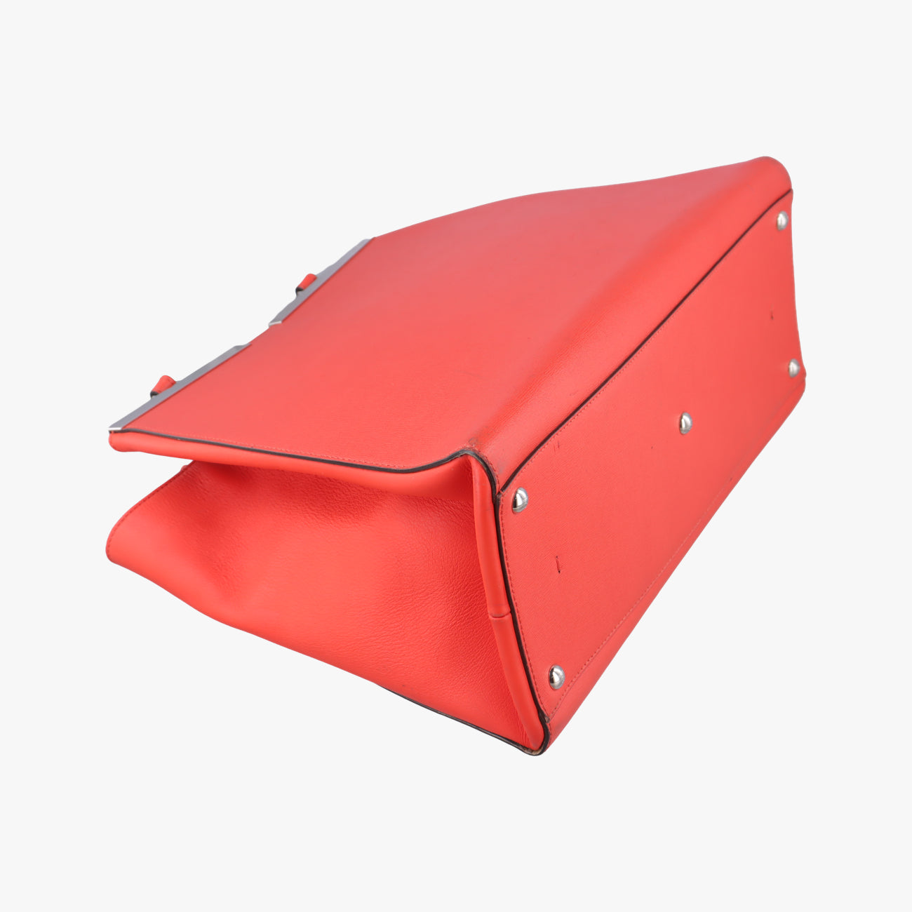 Secondhand Fendi Troisjours Orange Leather 8BH272 handbag | stylenewstar