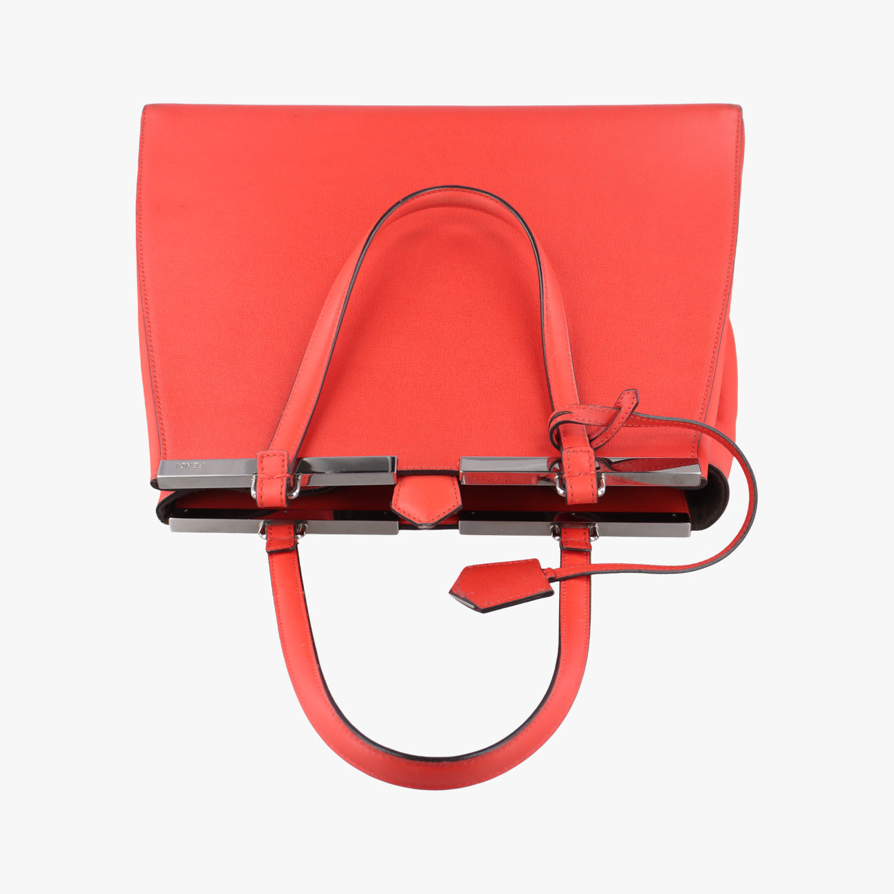 Secondhand Fendi Troisjours Orange Leather 8BH272 handbag | stylenewstar