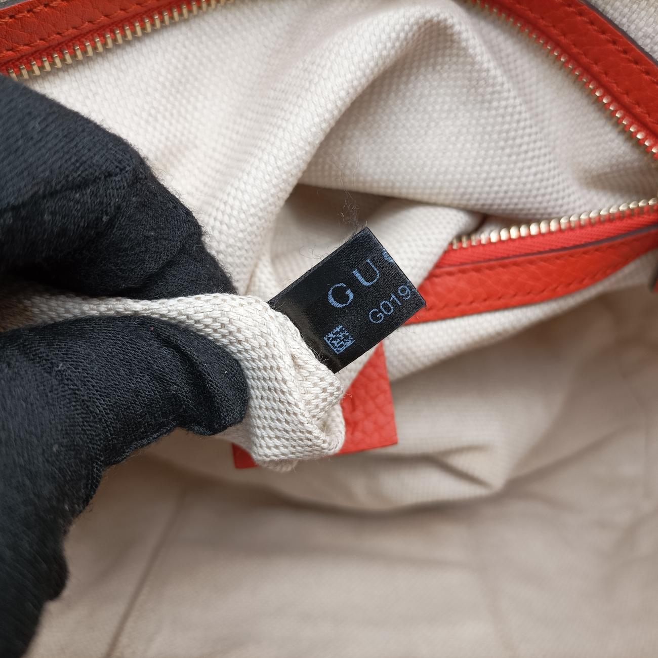 Pre-owned Gucci Soho Orange Leather 369176 shoulderbag | stylenewstar