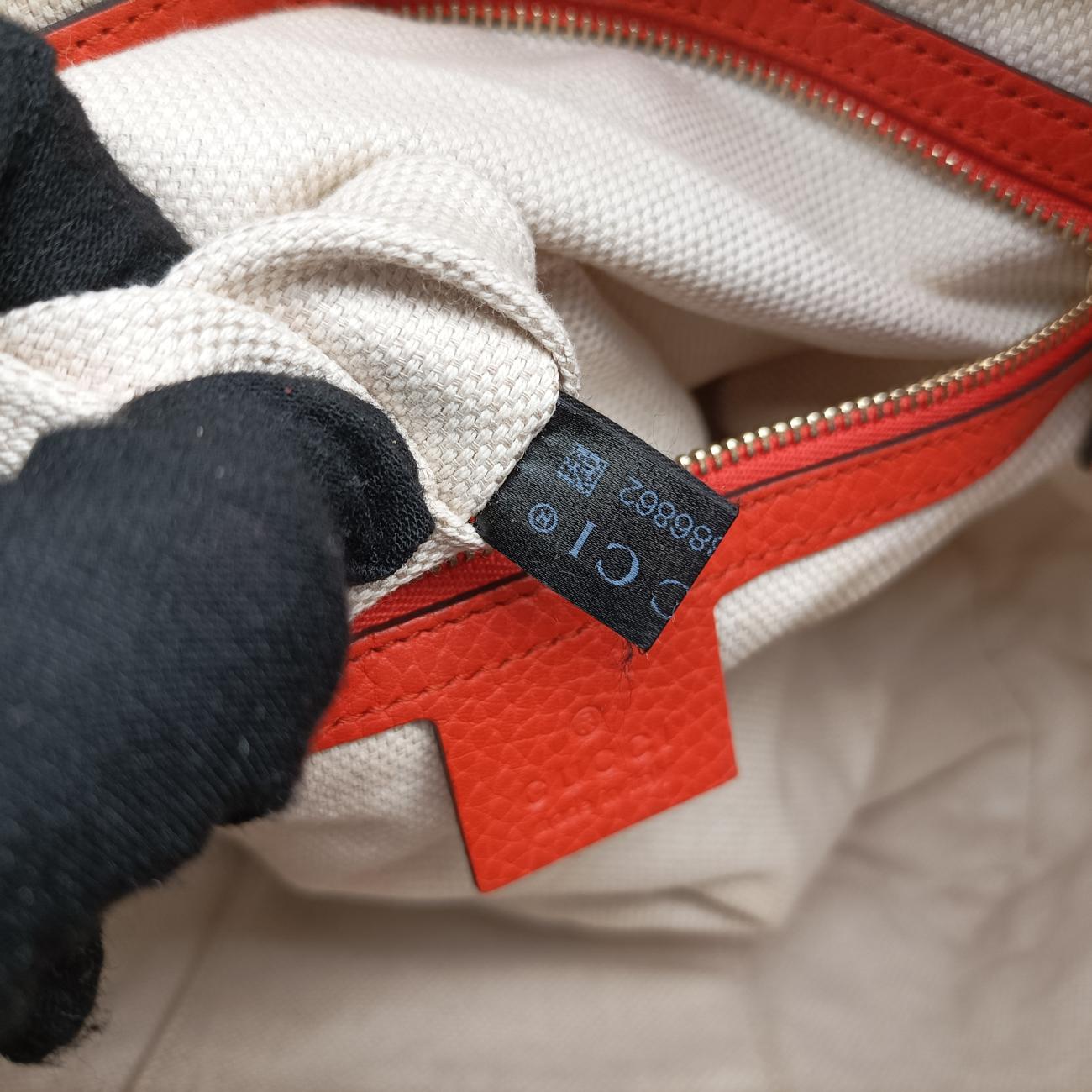 Pre-owned Gucci Soho Orange Leather 369176 shoulderbag | stylenewstar