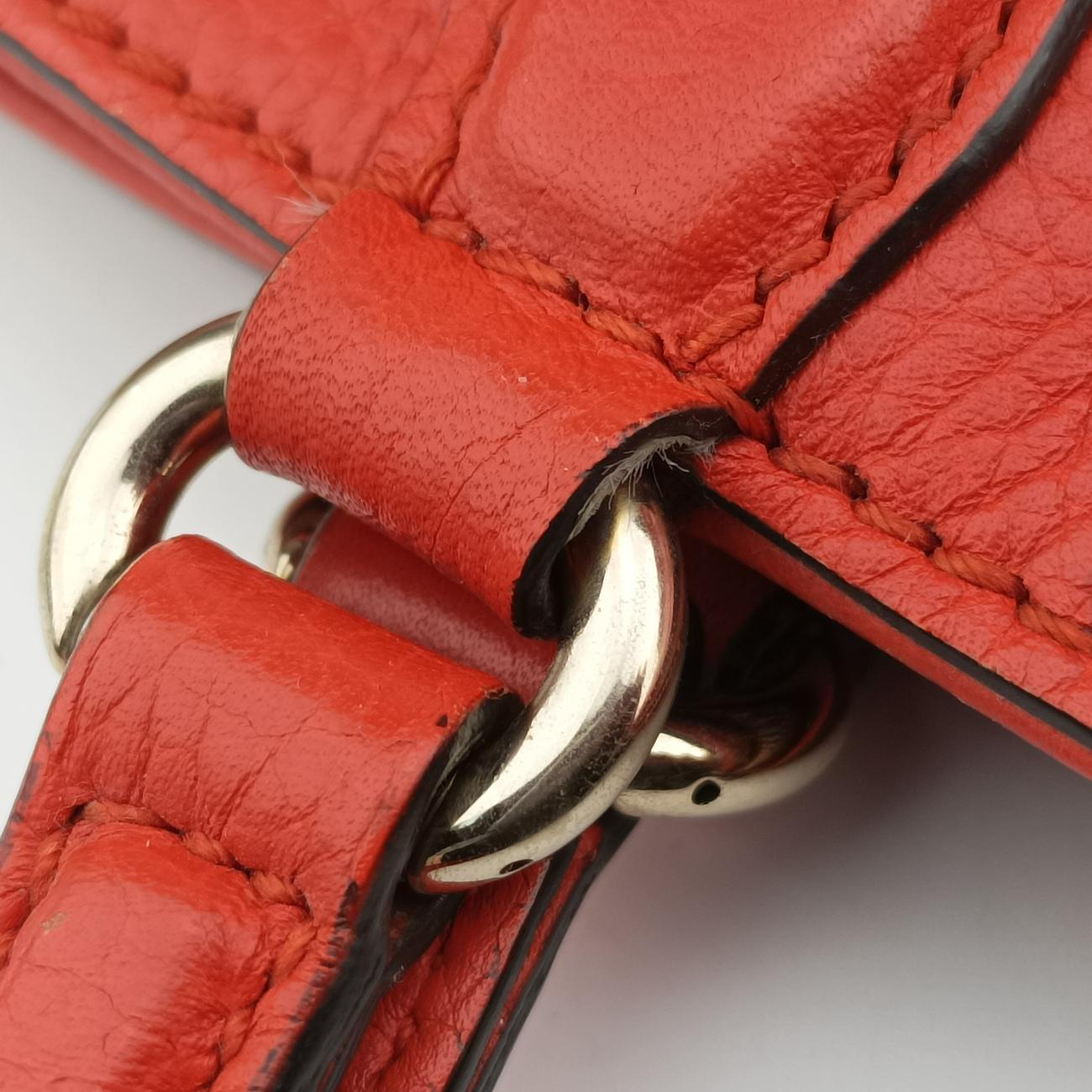 Pre-owned Gucci Soho Orange Leather 369176 shoulderbag | stylenewstar