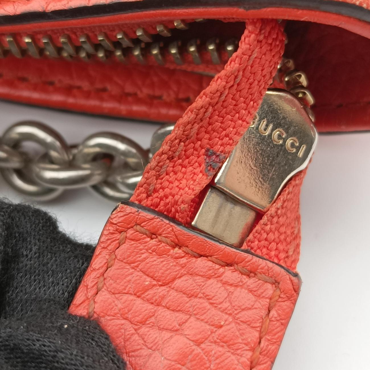 Pre-owned Gucci Soho Orange Leather 369176 shoulderbag | stylenewstar