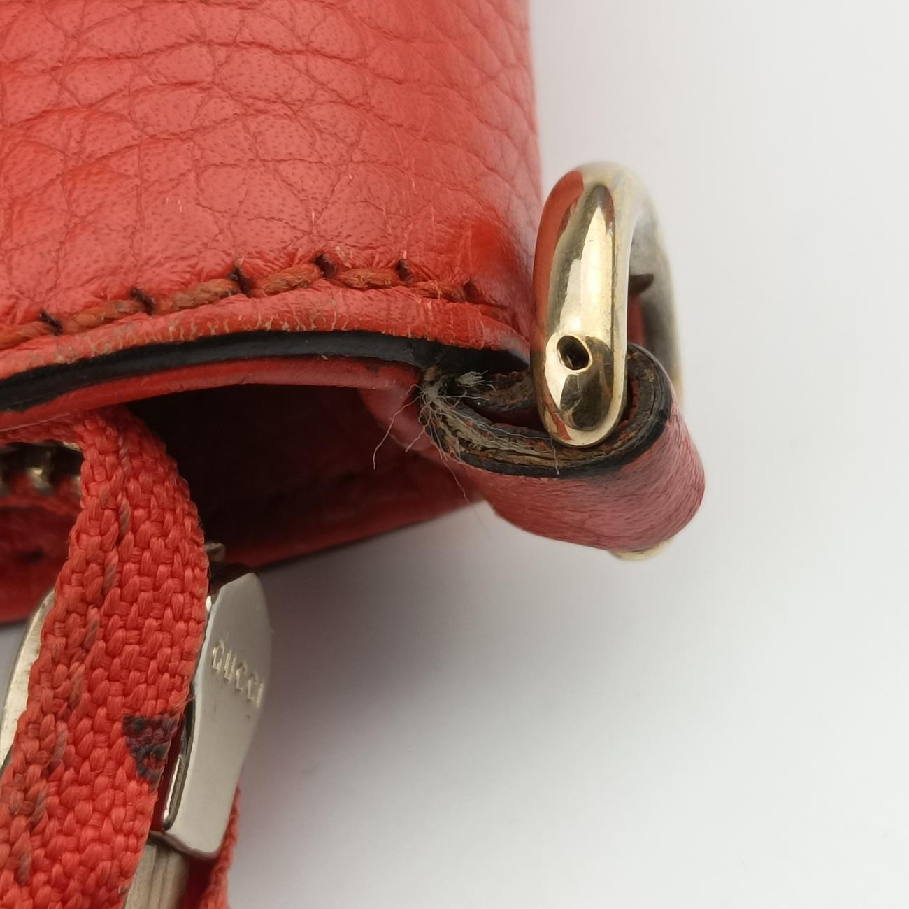 Pre-owned Gucci Soho Orange Leather 369176 shoulderbag | stylenewstar