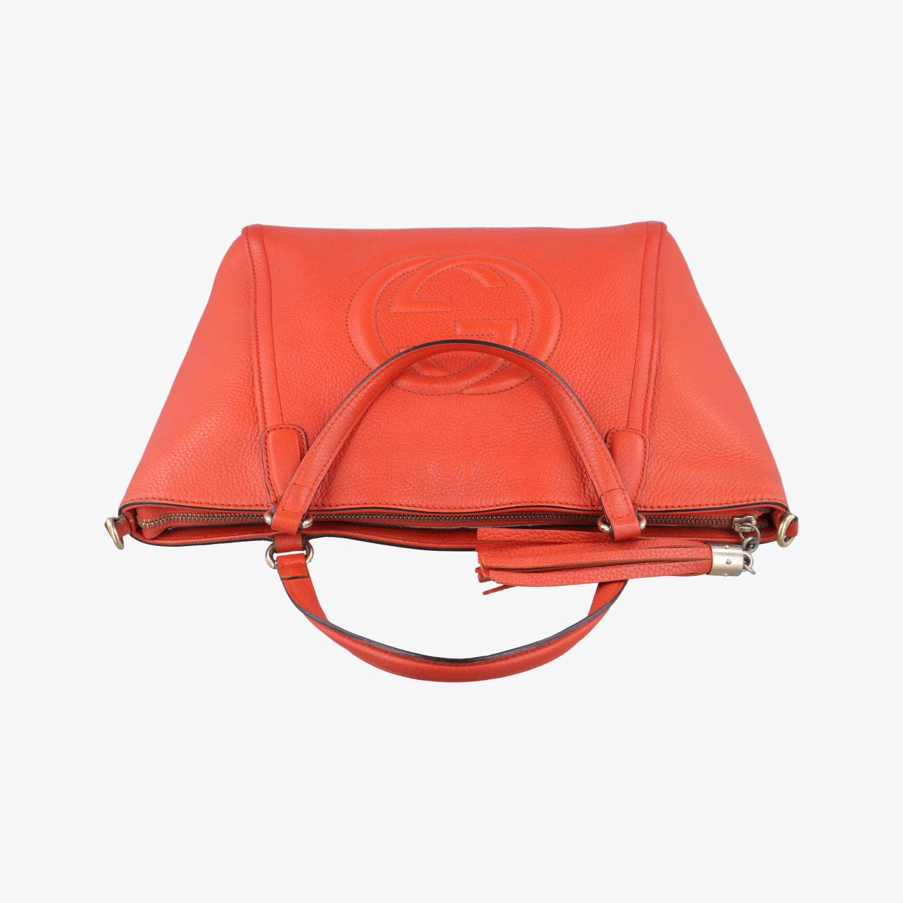 Pre-owned Gucci Soho Orange Leather 369176 shoulderbag | stylenewstar