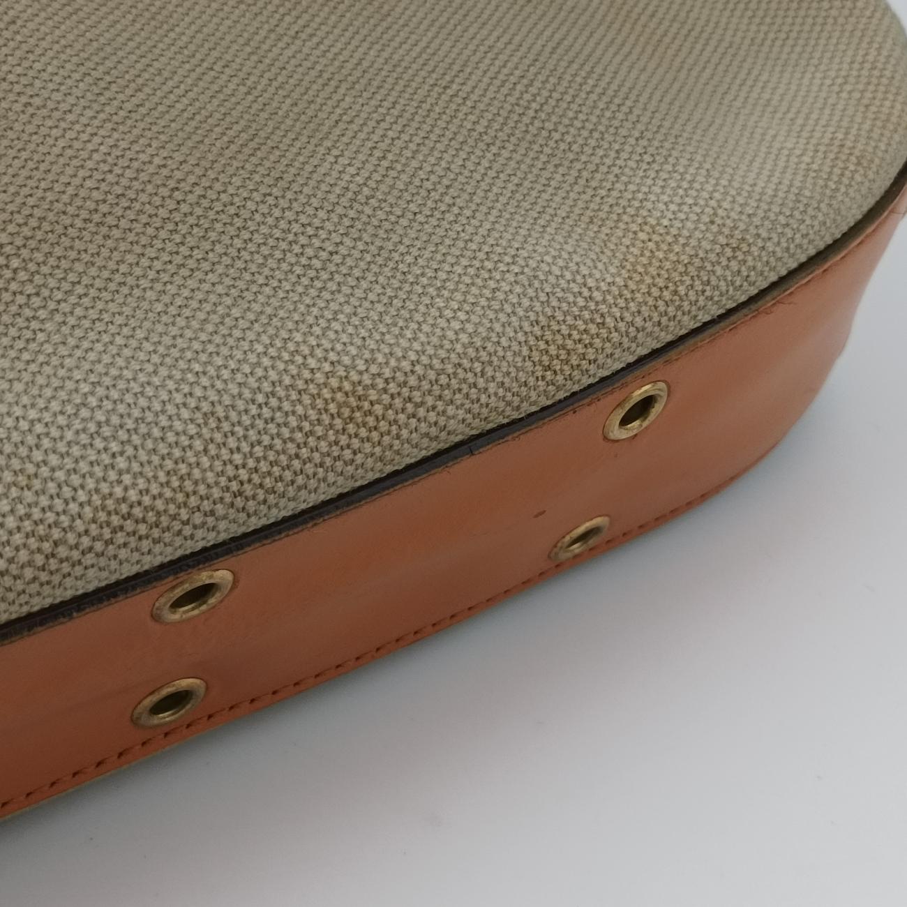 Pre-owned Christian Dior Street Chic Columbus Cargo Beige×brown Canvas×leather  handbag | stylenewstar