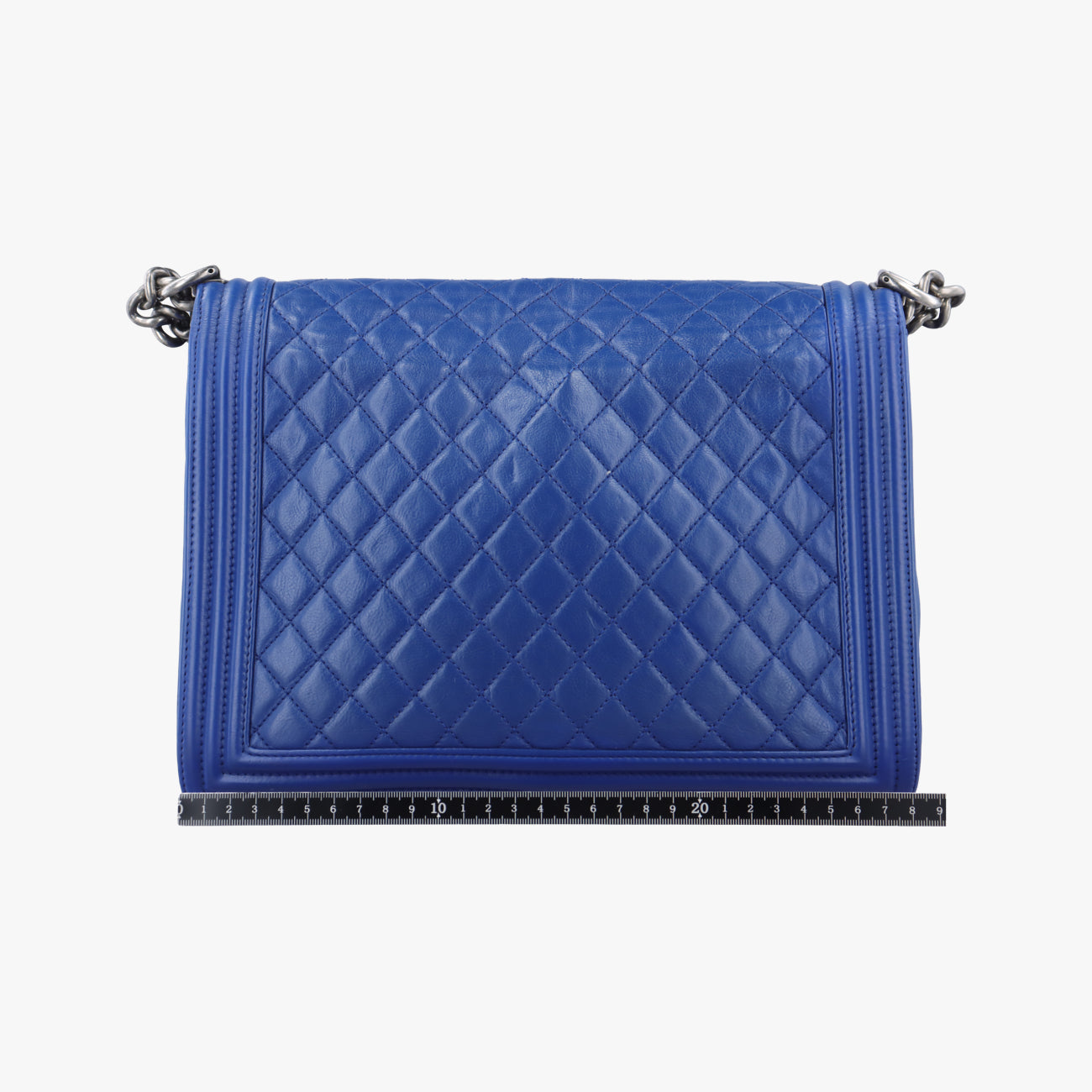 Pre-owned Chanel BOY CHANEL Blue leather A67087 shoulderbag | stylenewstar
