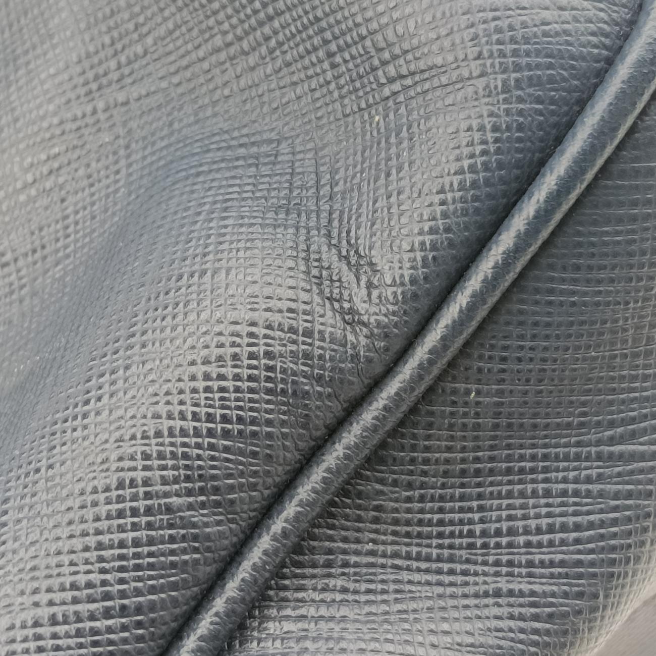 Pre-owned Prada Briefcase Navy SAFFIANO Leather VS305M handbag | stylenewstar