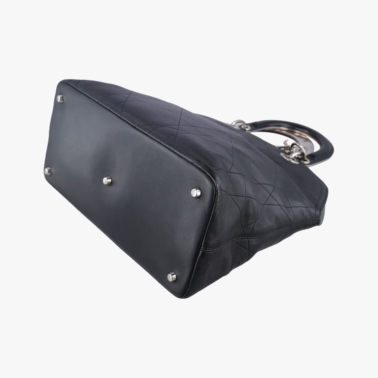 Pre-owned Christian Dior granville Black Leather  handbag | stylenewstar