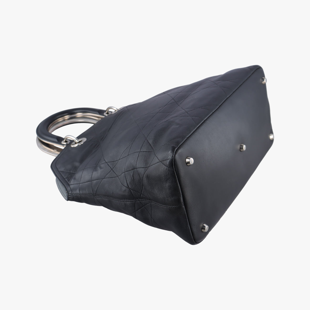 Pre-owned Christian Dior granville Black Leather  handbag | stylenewstar