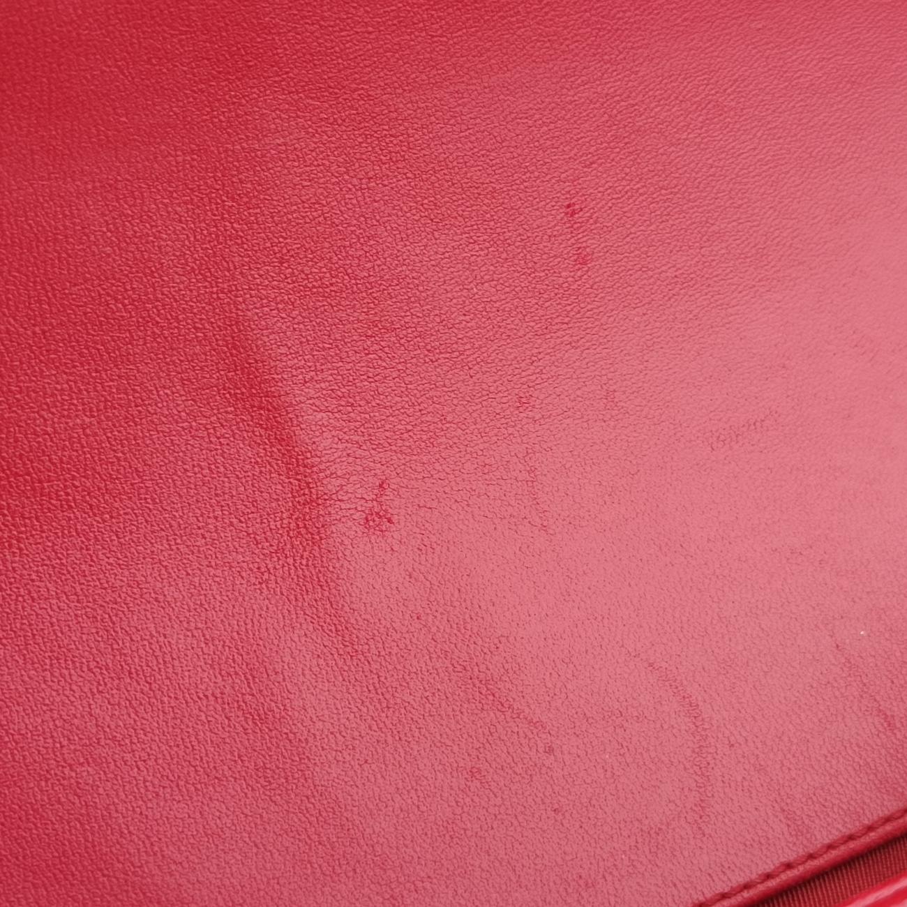 Pre-owned Chanel BOY CHANEL Red lambskin A66094 shoulderbag | stylenewstar