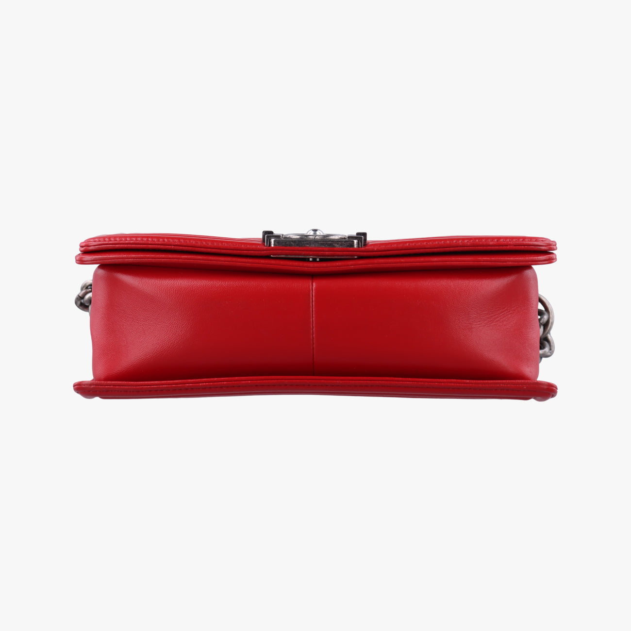 Pre-owned Chanel BOY CHANEL Red lambskin A66094 shoulderbag | stylenewstar