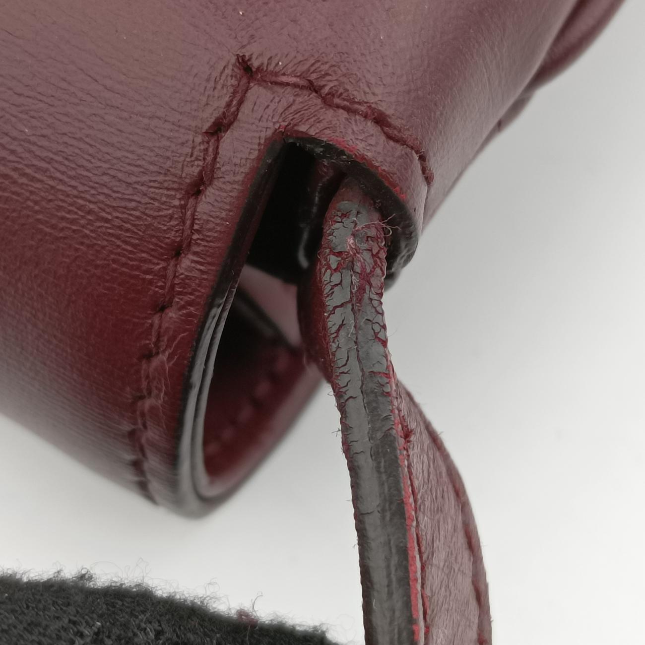 Pre-owned Gucci Arli Burgundy Leather 550129 shoulderbag | stylenewstar