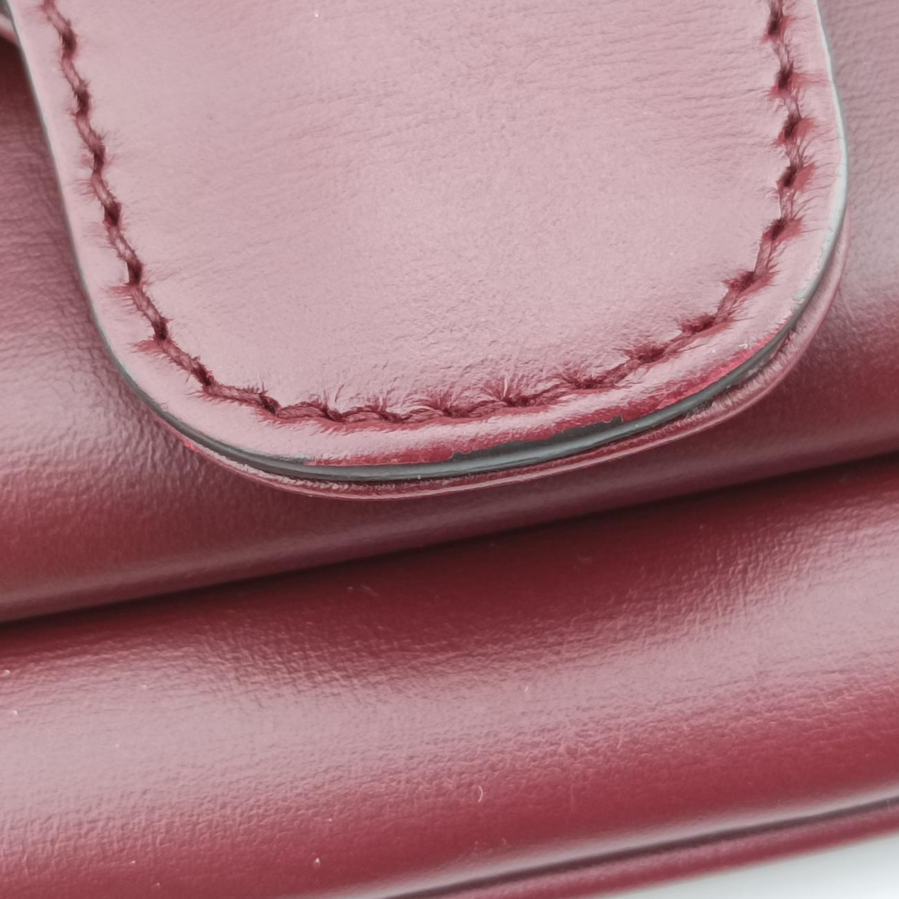 Pre-owned Gucci Arli Burgundy Leather 550129 shoulderbag | stylenewstar