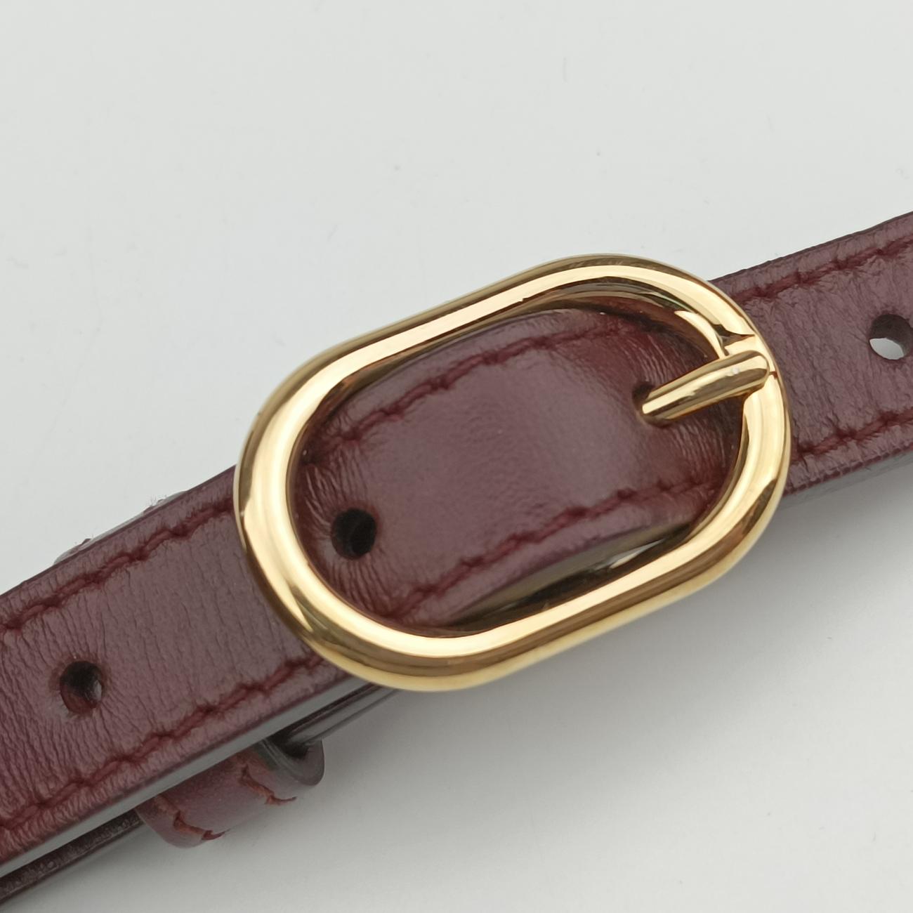 Pre-owned Gucci Arli Burgundy Leather 550129 shoulderbag | stylenewstar