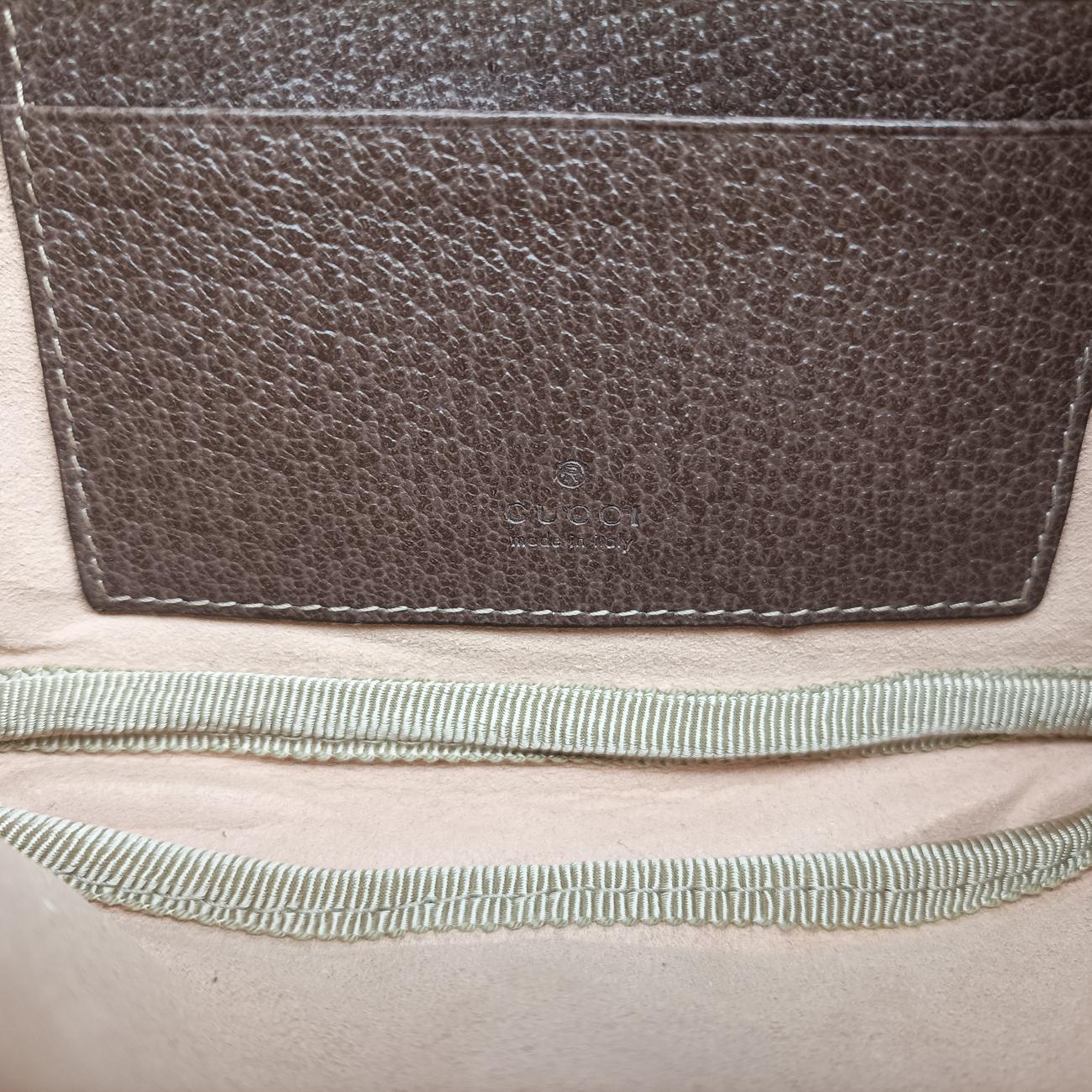 Pre-owned Gucci Ophidia Brown×Multicolour PVC coated canvas×Leather 519308 bum bag/waist bag | stylenewstar