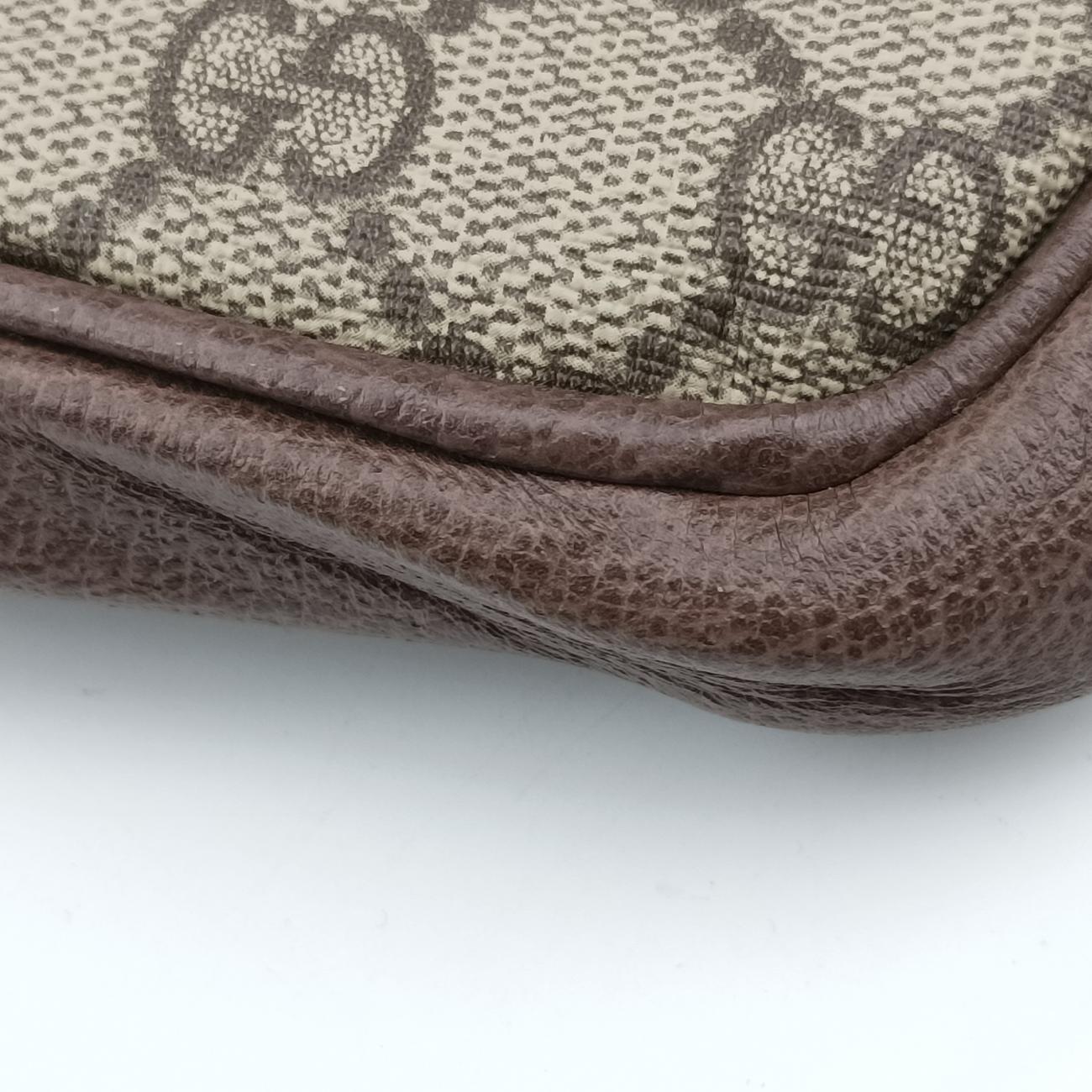 Pre-owned Gucci Ophidia Brown×Multicolour PVC coated canvas×Leather 519308 bum bag/waist bag | stylenewstar