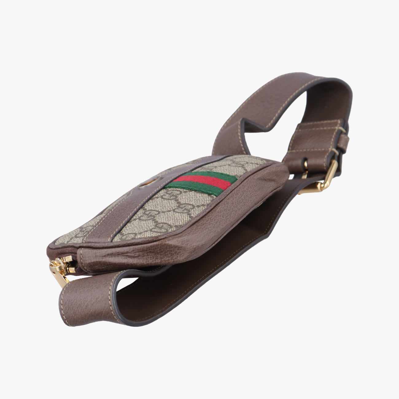 Pre-owned Gucci Ophidia Brown×Multicolour PVC coated canvas×Leather 519308 bum bag/waist bag | stylenewstar