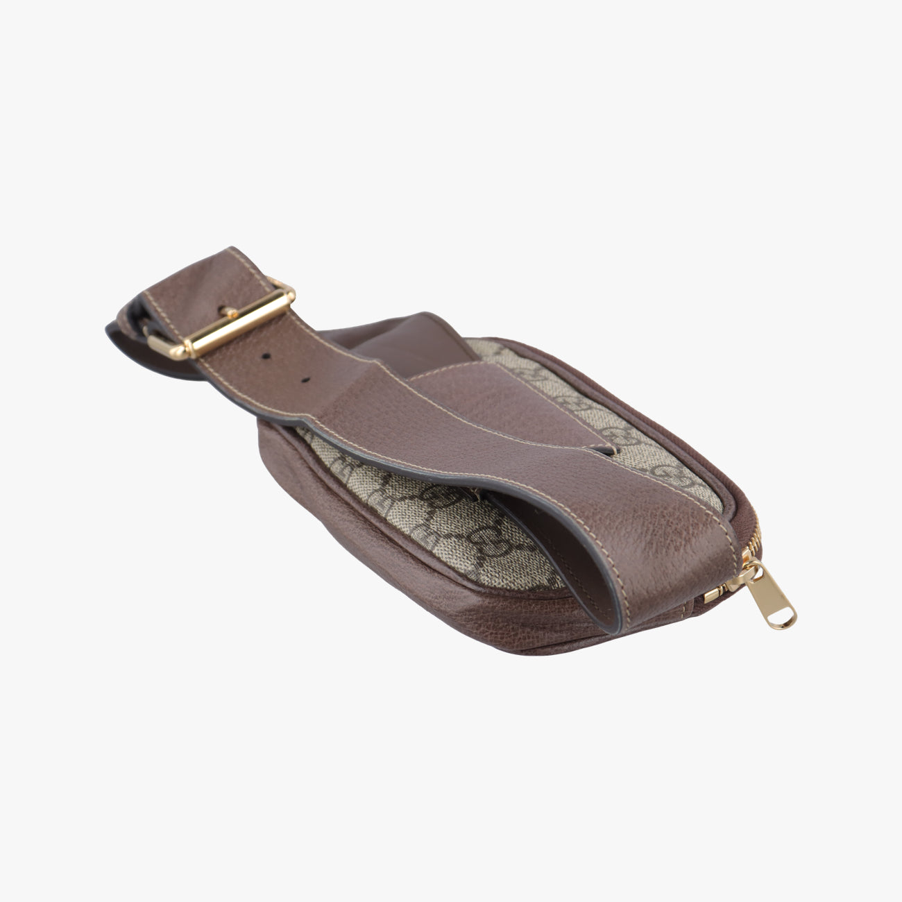 Pre-owned Gucci Ophidia Brown×Multicolour PVC coated canvas×Leather 519308 bum bag/waist bag | stylenewstar