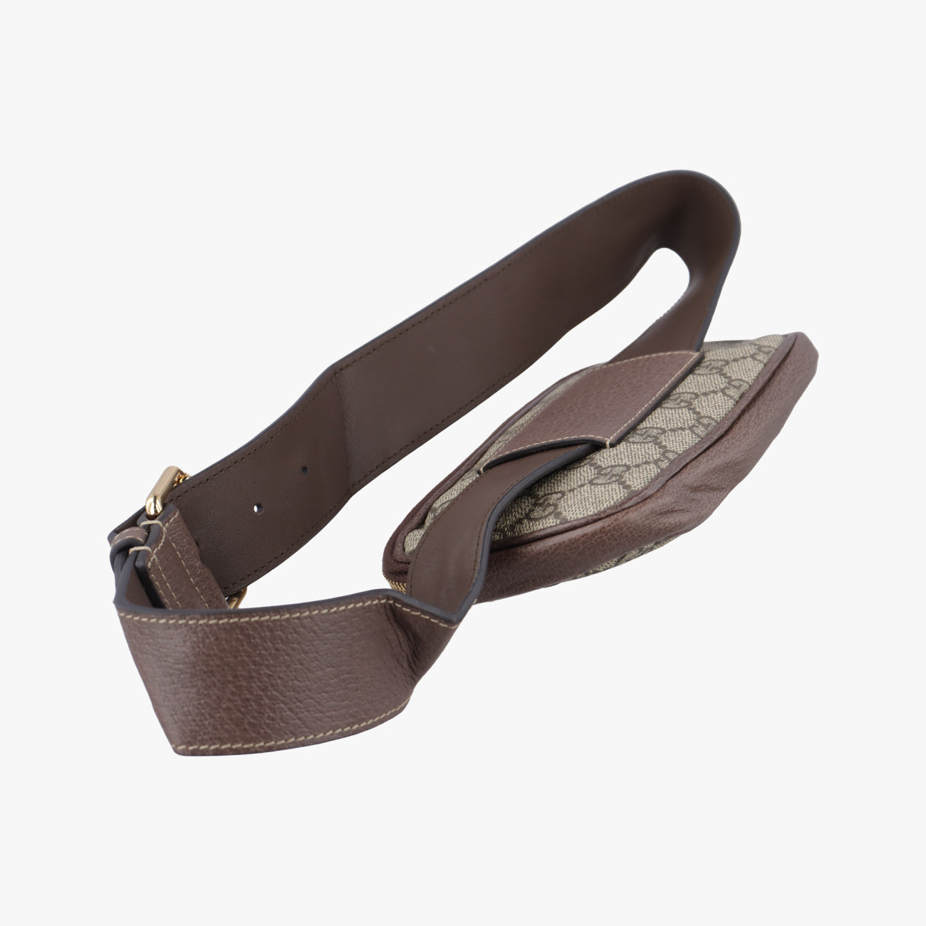 Pre-owned Gucci Ophidia Brown×Multicolour PVC coated canvas×Leather 519308 bum bag/waist bag | stylenewstar