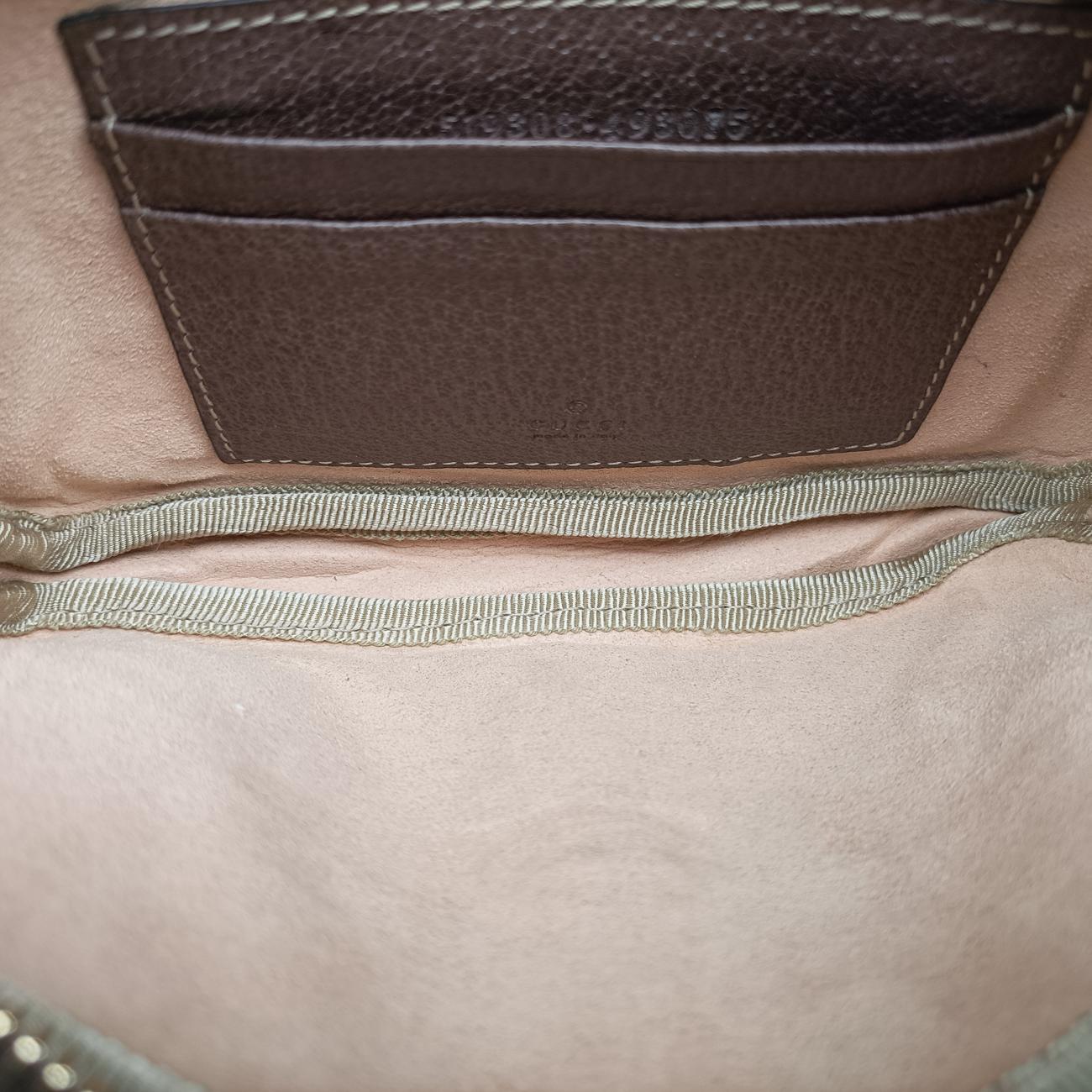 Pre-owned Gucci Ophidia Brown×Multicolour PVC coated canvas×Leather 519308 bum bag/waist bag | stylenewstar