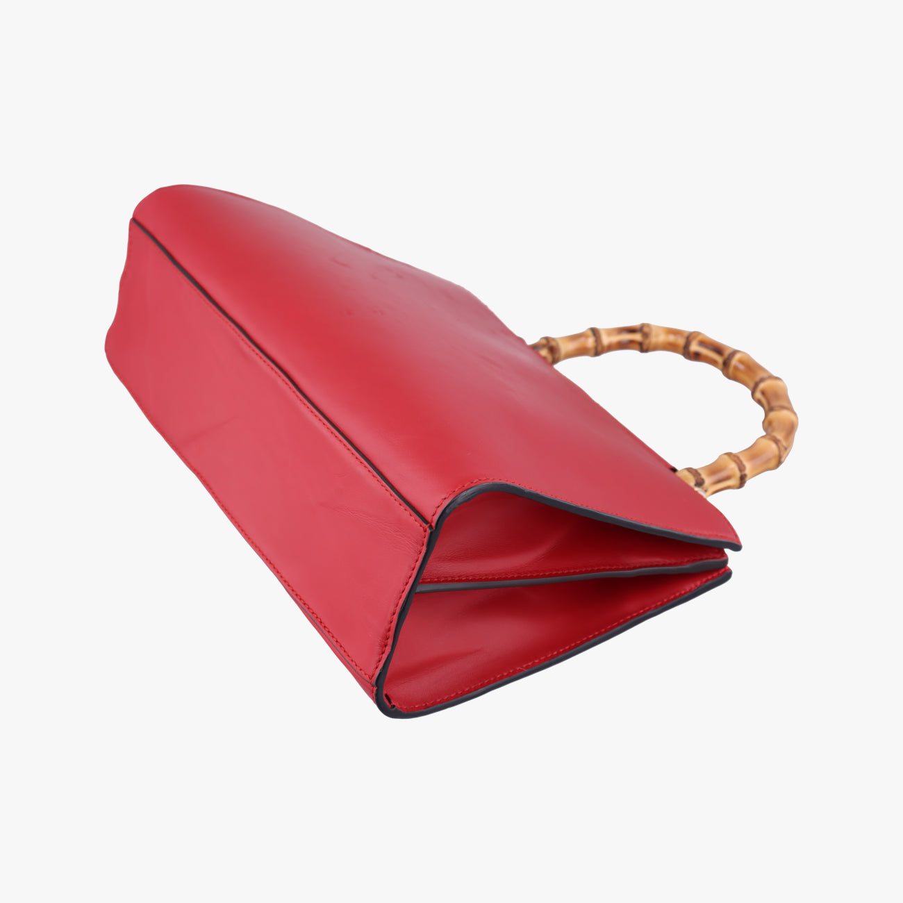 Pre-owned Gucci Bamboo Web Nymphaea Red Leather 459076 shoulderbag | stylenewstar