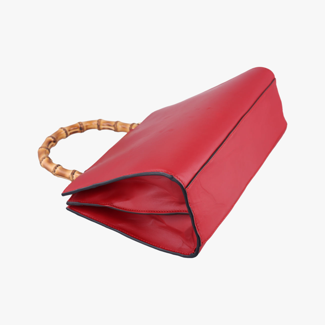 Pre-owned Gucci Bamboo Web Nymphaea Red Leather 459076 shoulderbag | stylenewstar