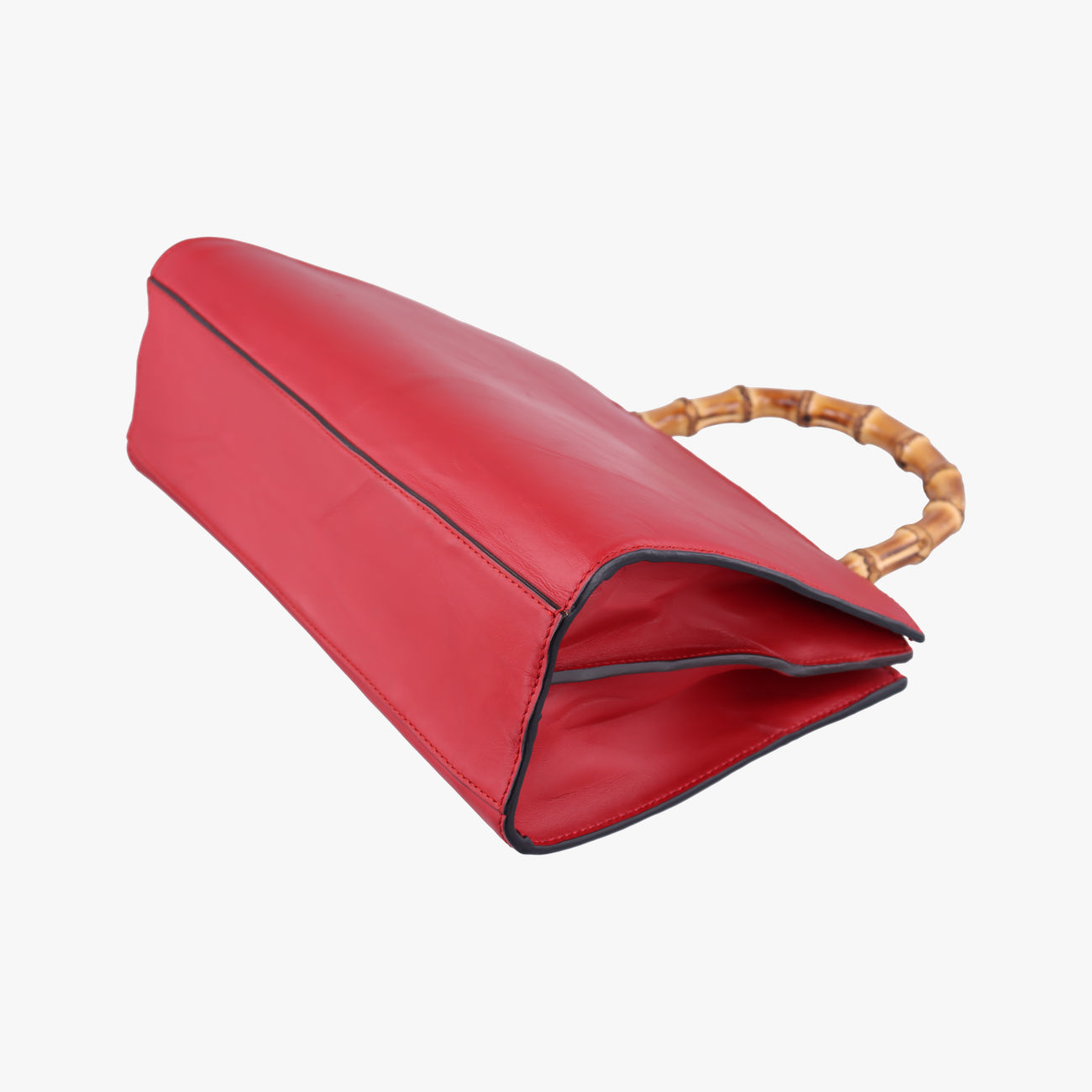 Pre-owned Gucci Bamboo Web Nymphaea Red Leather 459076 shoulderbag | stylenewstar