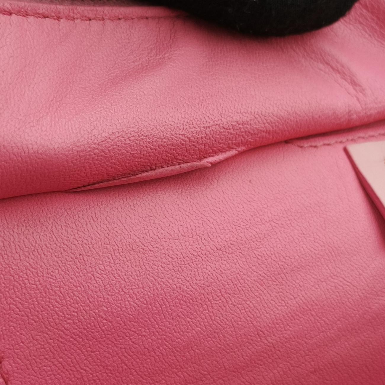 Pre-owned Fendi Troyage Trois Jours Red Leather 8BH279 shoulderbag | stylenewstar