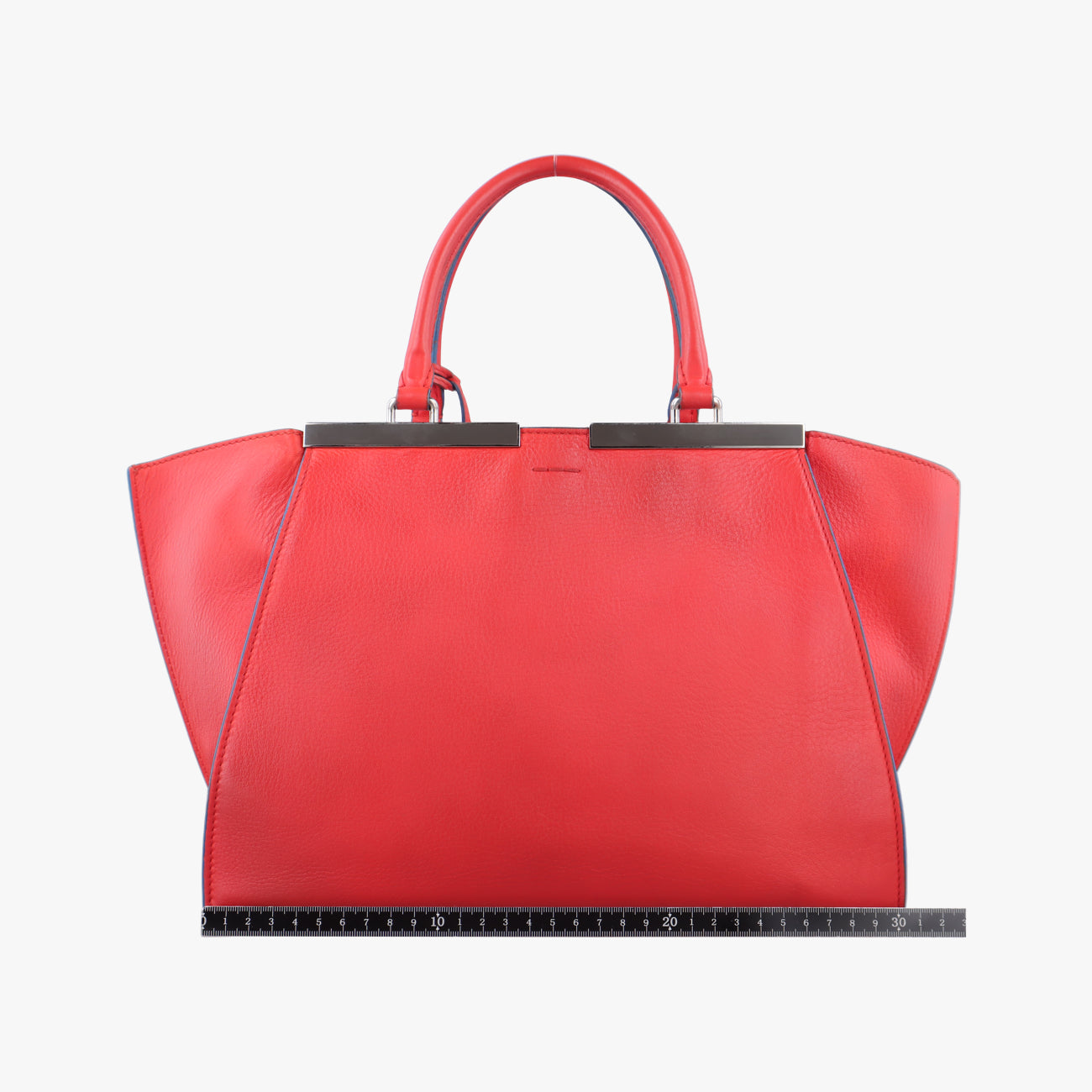Pre-owned Fendi Troyage Trois Jours Red Leather 8BH279 shoulderbag | stylenewstar