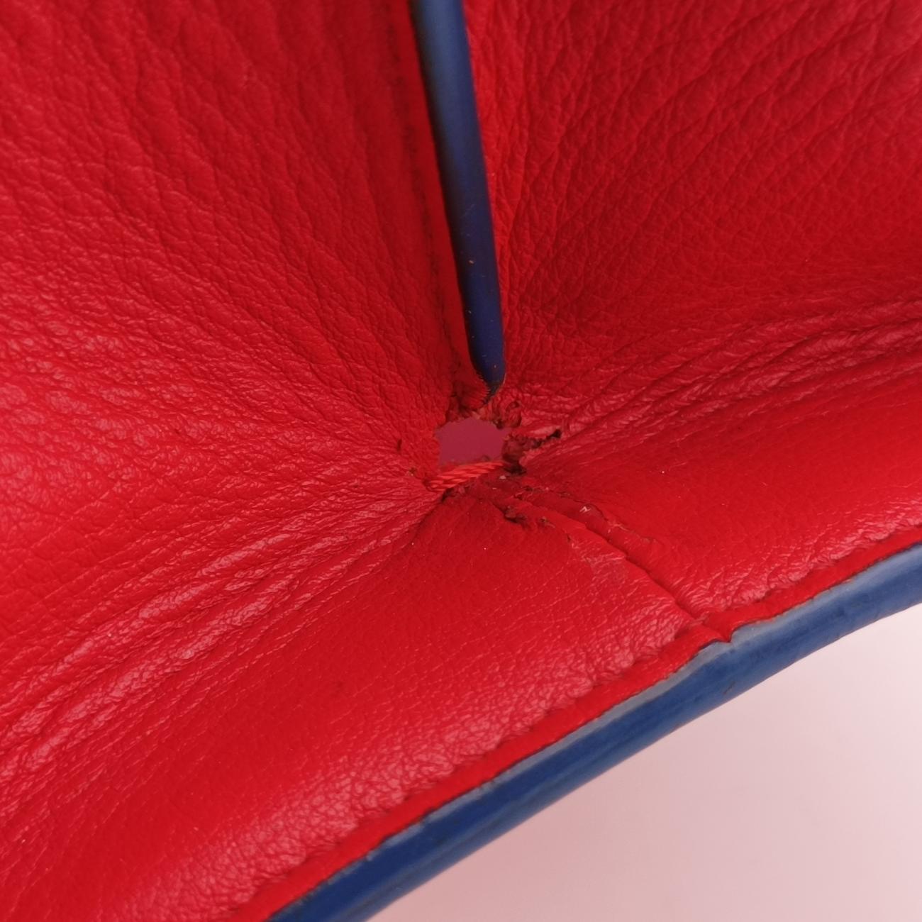 Pre-owned Fendi Troyage Trois Jours Red Leather 8BH279 shoulderbag | stylenewstar