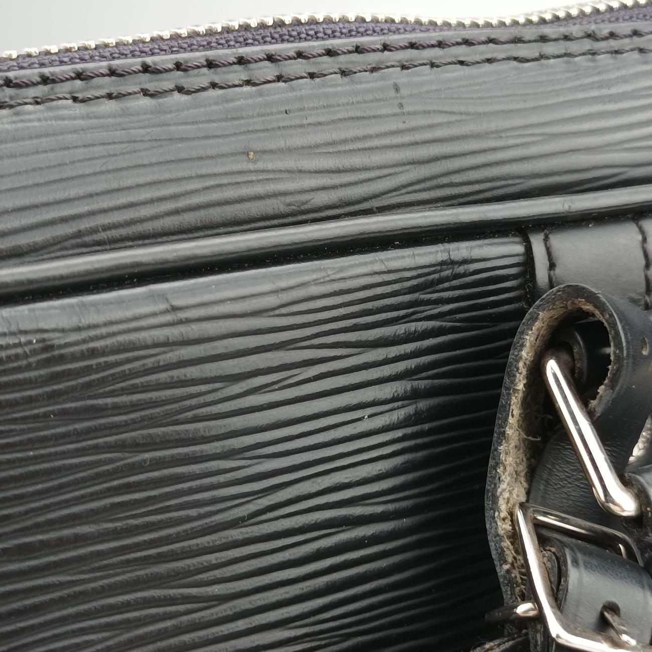 Pre-owned Louis Vuitton Porto Document Voyage Black Epi M59162 handbag | stylenewstar