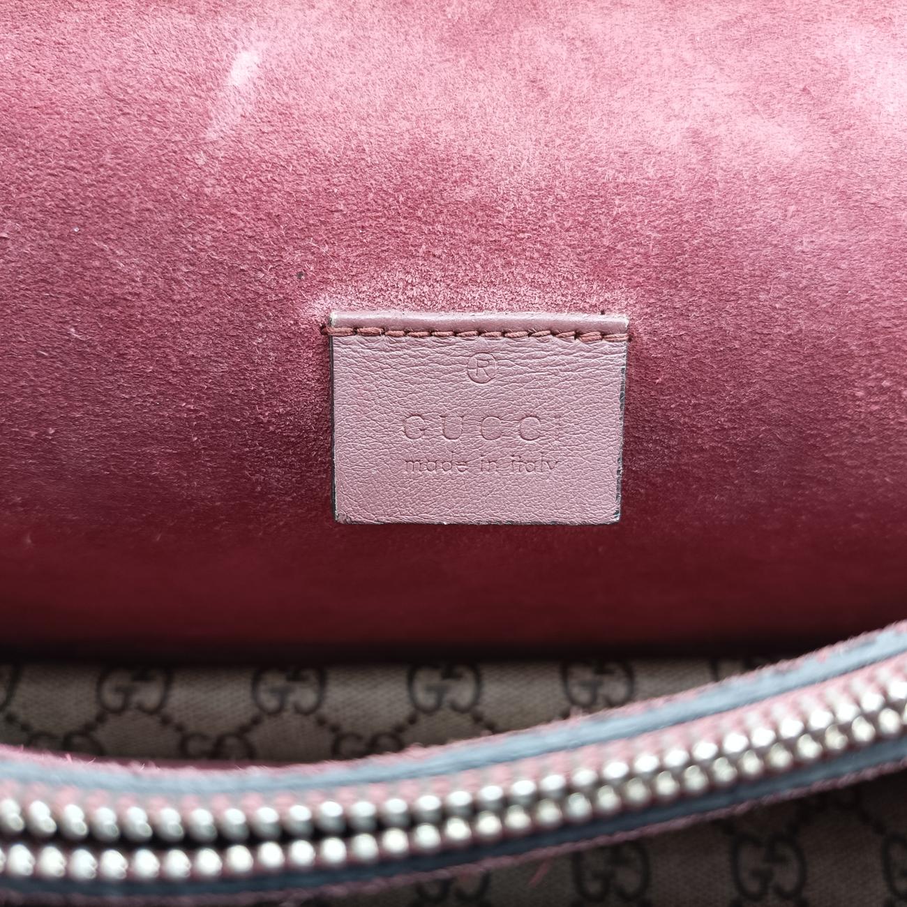 Pre-owned Gucci Dionysus beige×red×multicolor PVC coated canvas 400249 shoulderbag | stylenewstar