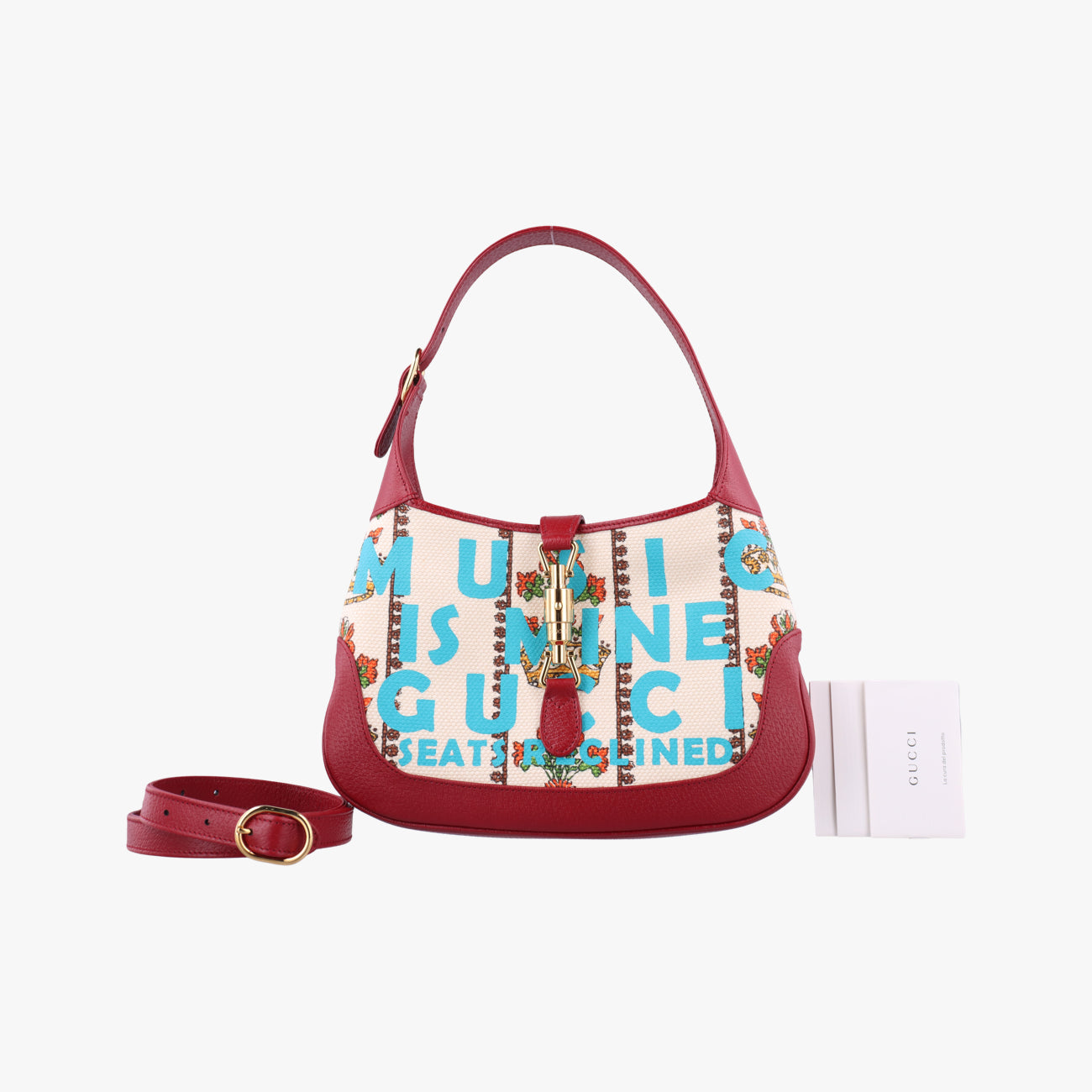 Pre-owned Gucci The Hacker Project Jackie 1961 Multicolour canvas x leather 636706 shoulderbag | stylenewstar