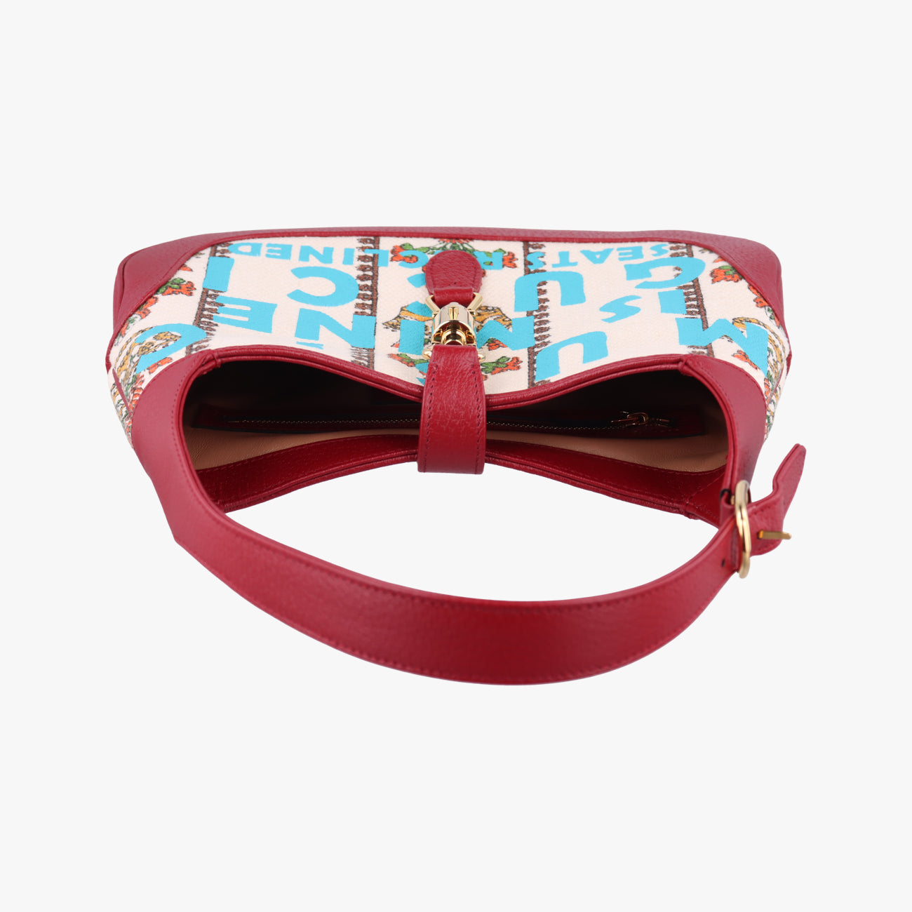 Pre-owned Gucci The Hacker Project Jackie 1961 Multicolour canvas x leather 636706 shoulderbag | stylenewstar