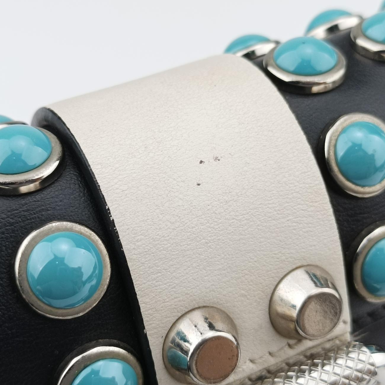 Pre-owned Prada Comic Print Black x Red x Multicolor leather 1BD121 shoulderbag | stylenewstar