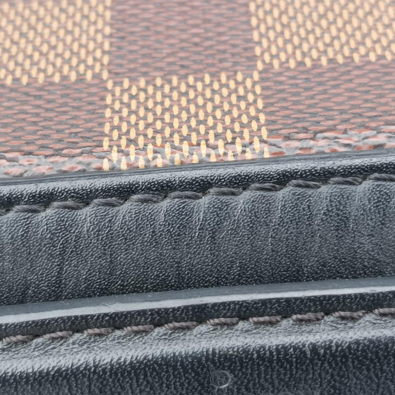 Pre-owned Louis Vuitton SANTA MONICA EBENE×Noir Damier Canvas N40189 shoulderbag | stylenewstar