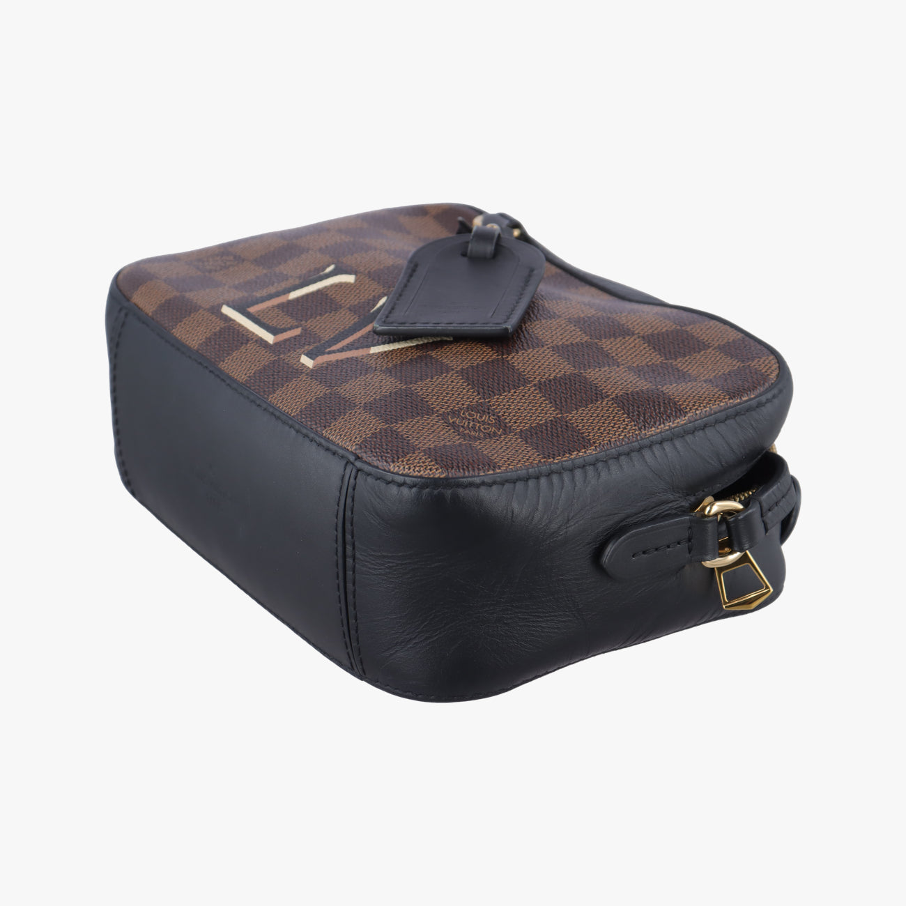 Pre-owned Louis Vuitton SANTA MONICA EBENE×Noir Damier Canvas N40189 shoulderbag | stylenewstar