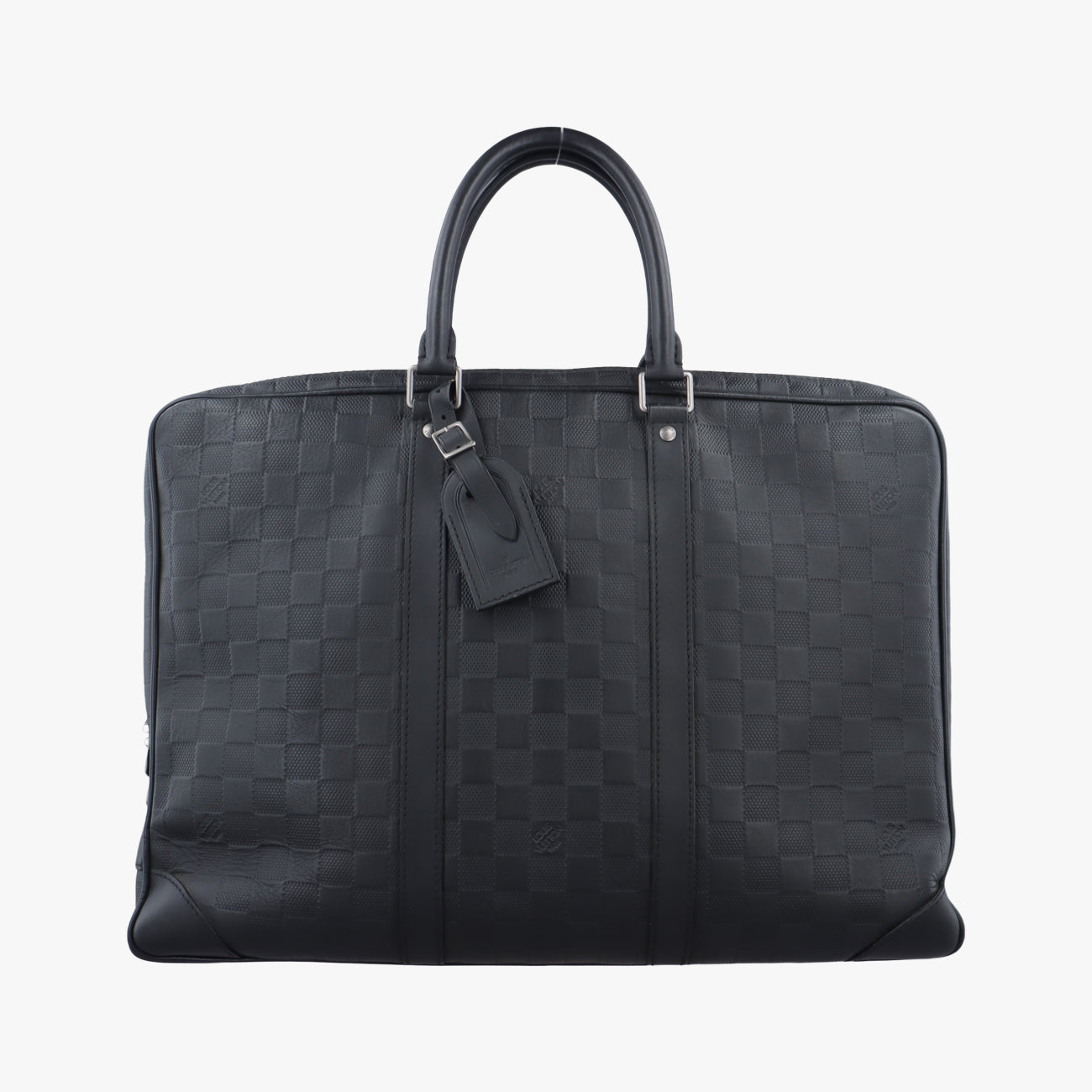 Pre-owned Louis Vuitton Porte Documents Voyage Noir Damier Infini N41125 handbag | stylenewstar