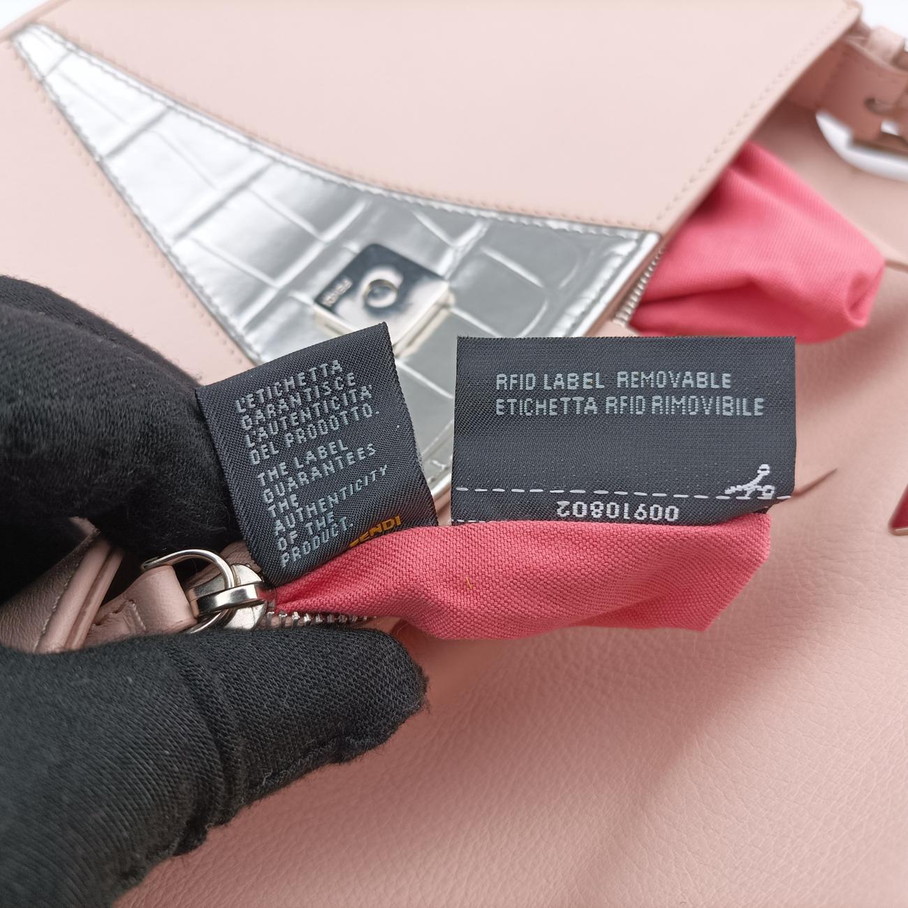 Secondhand Fendi BAGUETTE Pink×multicolor Leather 8BR600 handbag | stylenewstar