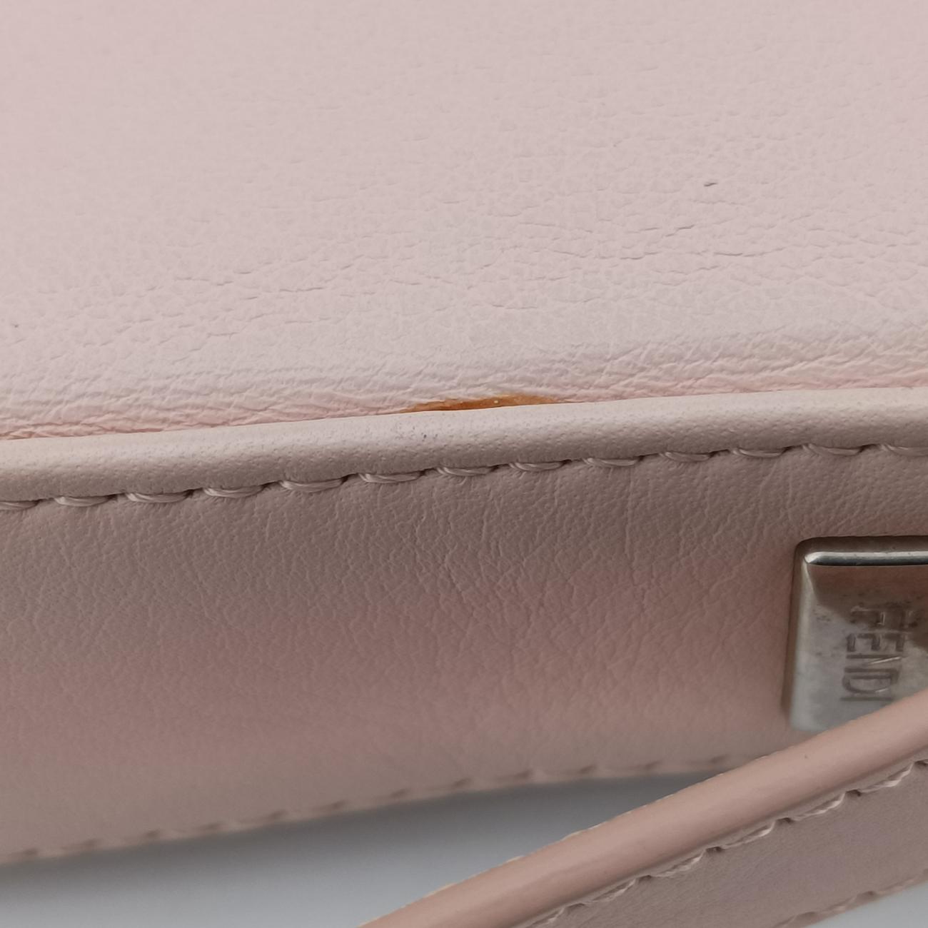 Secondhand Fendi BAGUETTE Pink×multicolor Leather 8BR600 handbag | stylenewstar