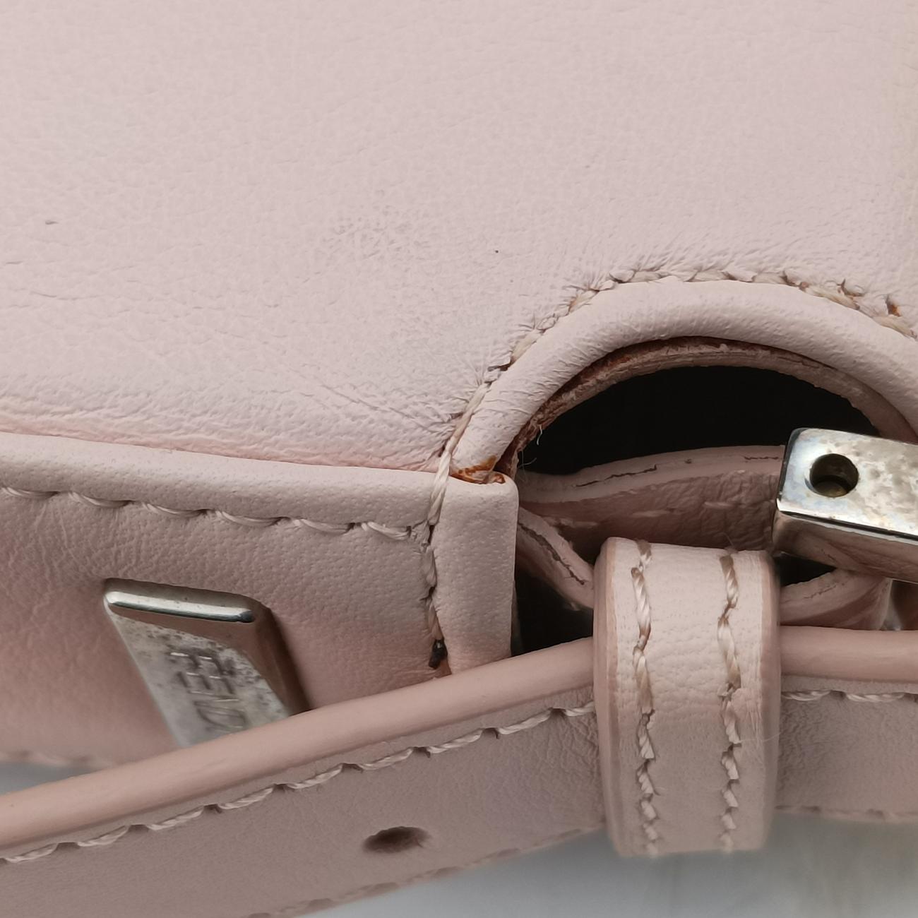 Secondhand Fendi BAGUETTE Pink×multicolor Leather 8BR600 handbag | stylenewstar