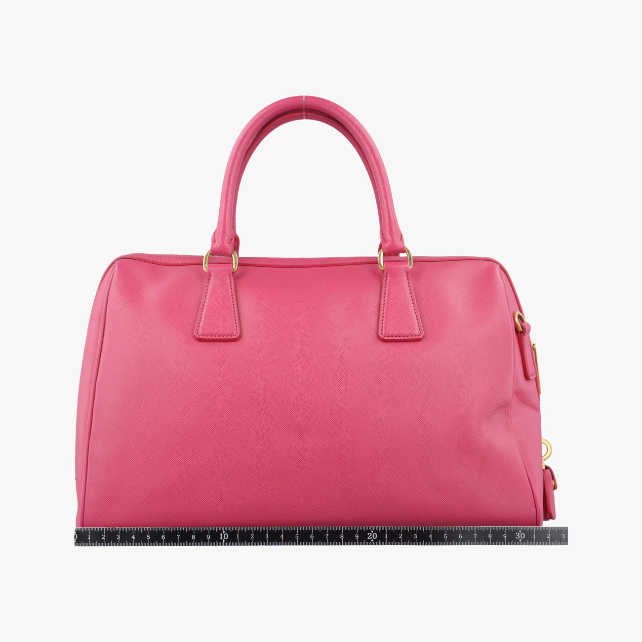 Pre-owned Prada Mini Boston Bowler Pink SAFFIANO Leather BL0823 shoulderbag | stylenewstar