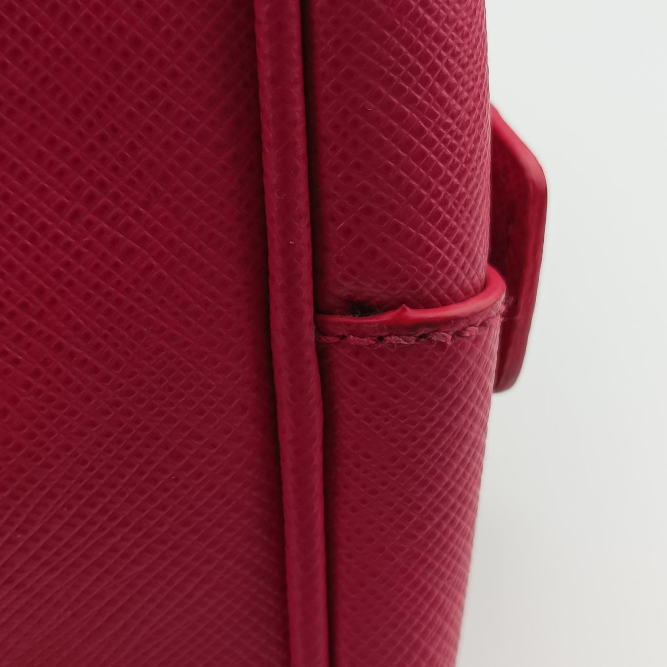 Pre-owned Prada Mini Boston Bowler Pink SAFFIANO Leather BL0823 shoulderbag | stylenewstar